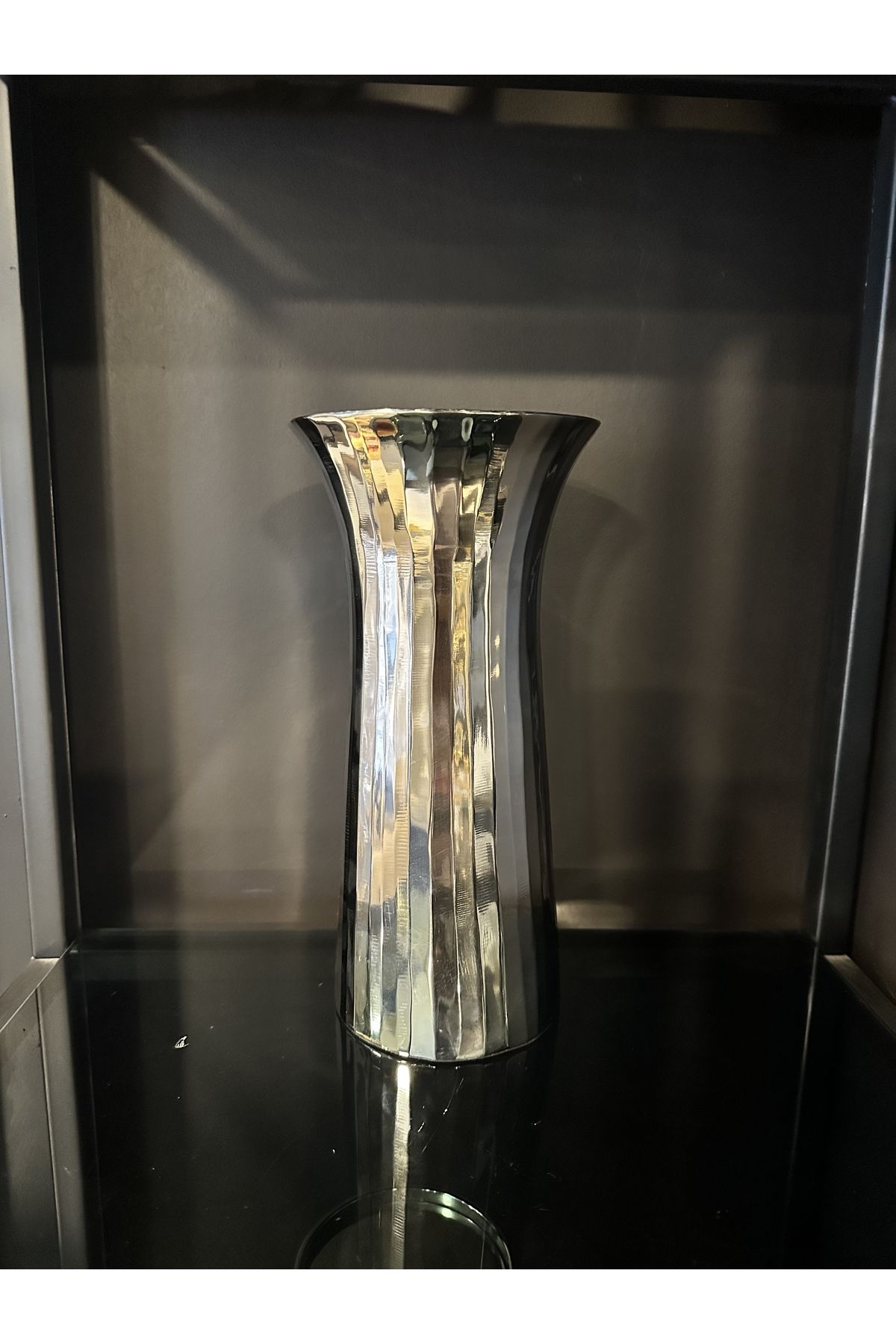 LAMEDORE Leah gümüş küçük vazo 14x14x27 cm