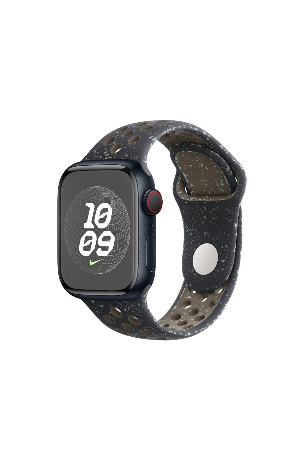 UnDePlus Apple Watch 7 8 9 41mm Uyumlu  Kordon 2023 Point Nike Silikon Strap Kayış