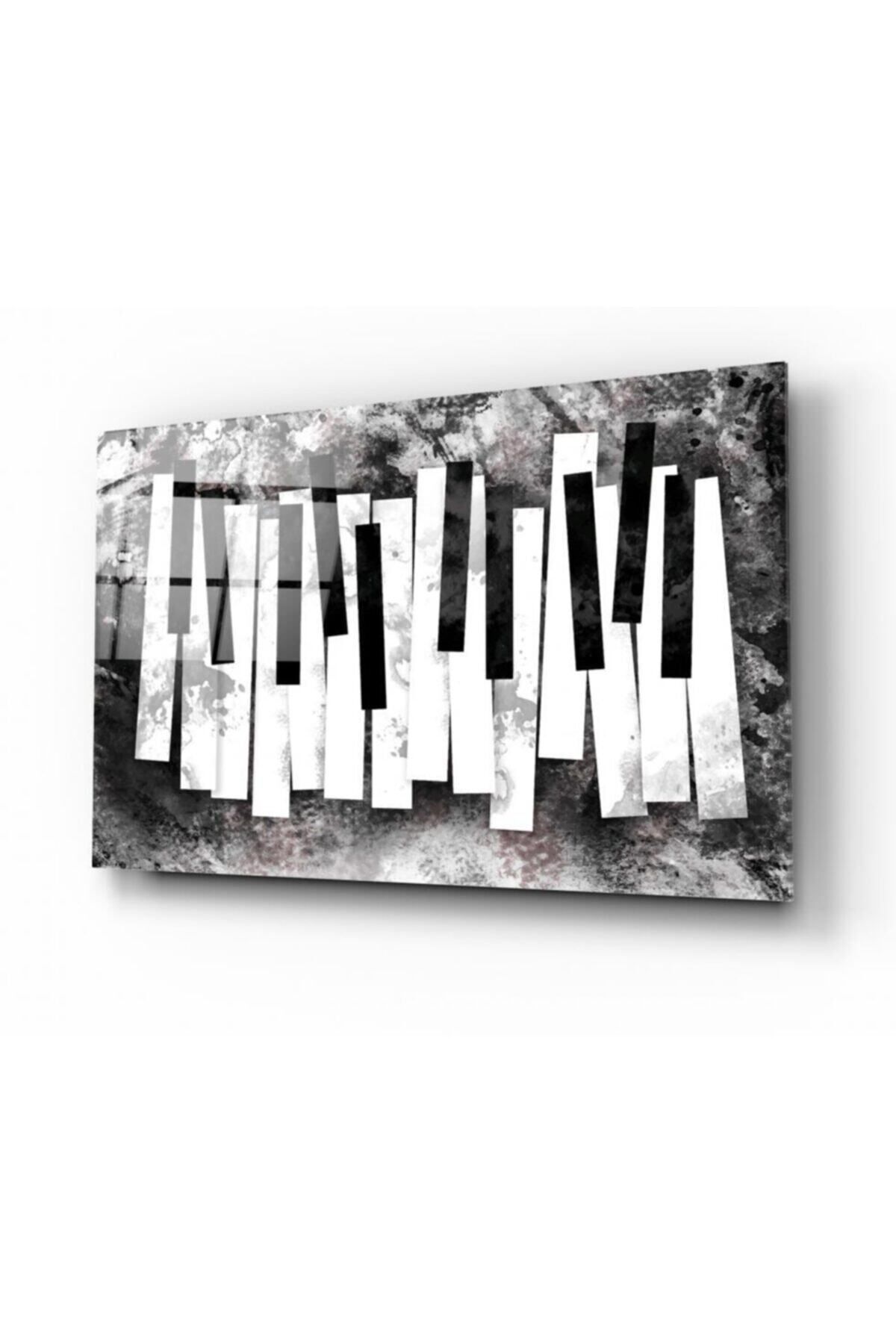 OAY Butik Piyano Tuşları Cam Tablo