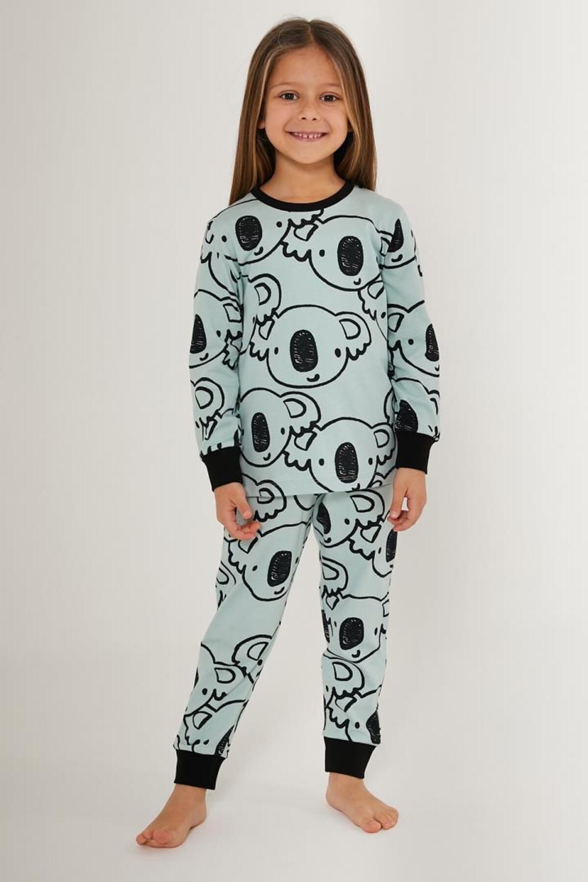 Rolypoly Kız Uzun Kol Pijama Takımı