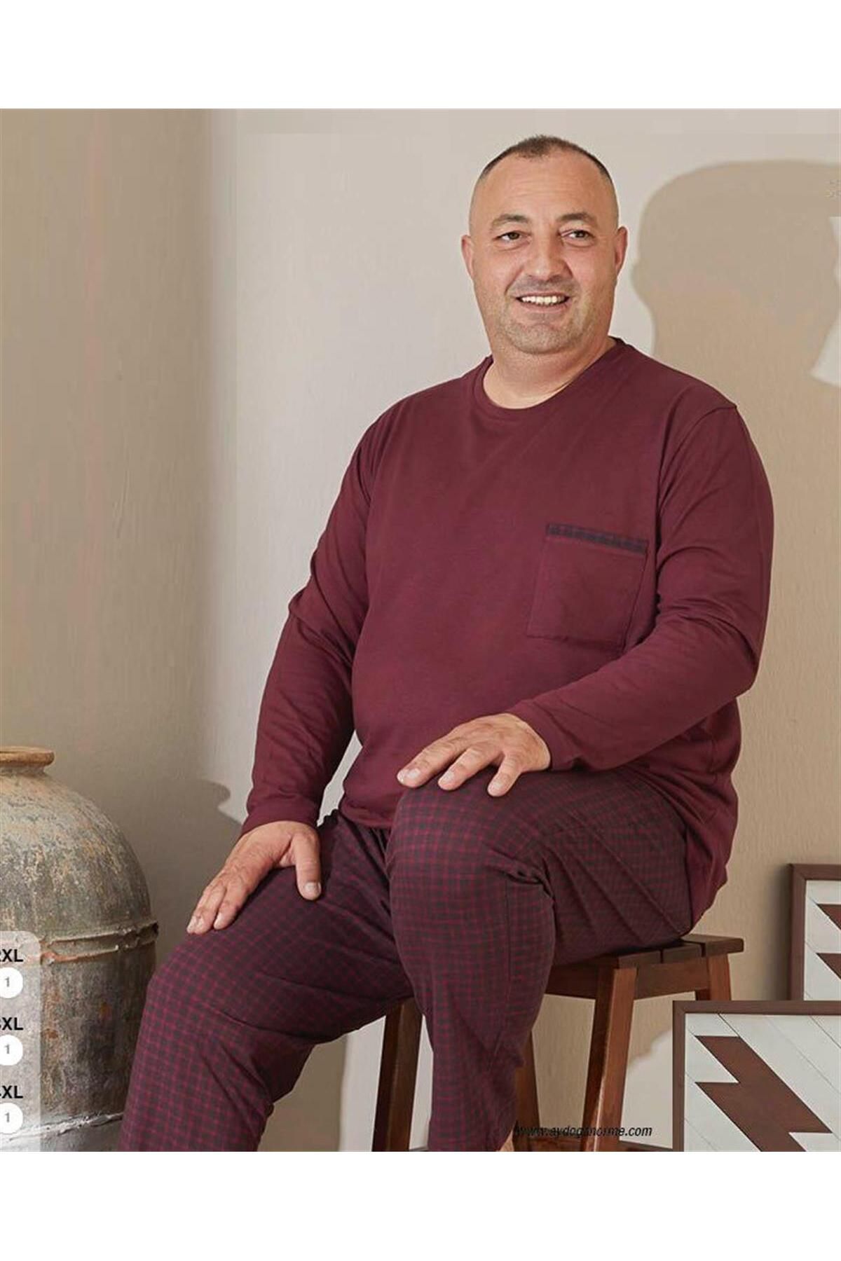 Aydoğan Battal Büyük Beden Erkek Pijama Takımı 4 MEVSİM