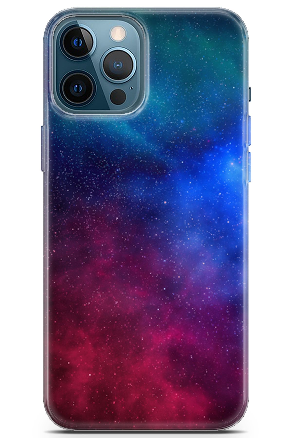 Lopard Apple iPhone 12 Pro Max Uyumlu Koruma Kılıfı Opus 5 Colorful Space Yıldızlar