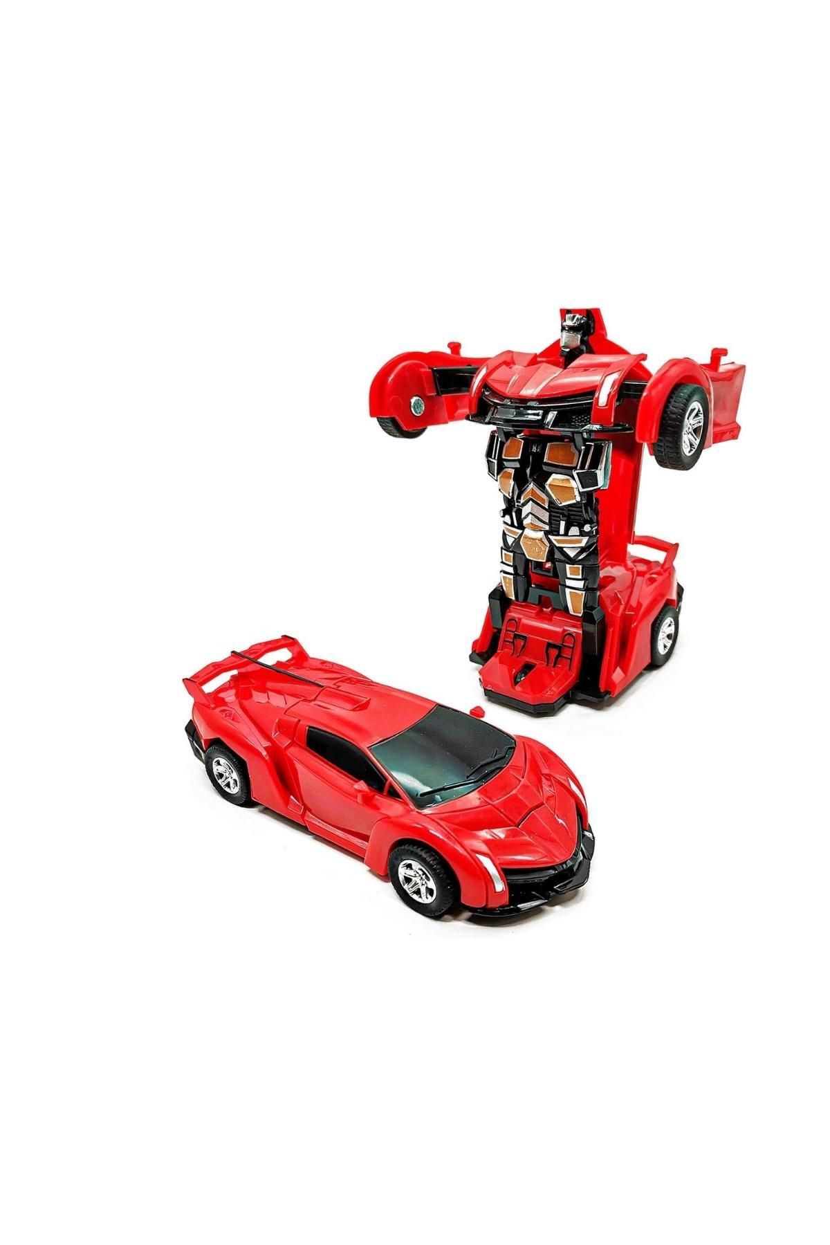 layfhex Transformers Bumblebee Robota Dönüşebilen Oyuncak Araba Kırmızı