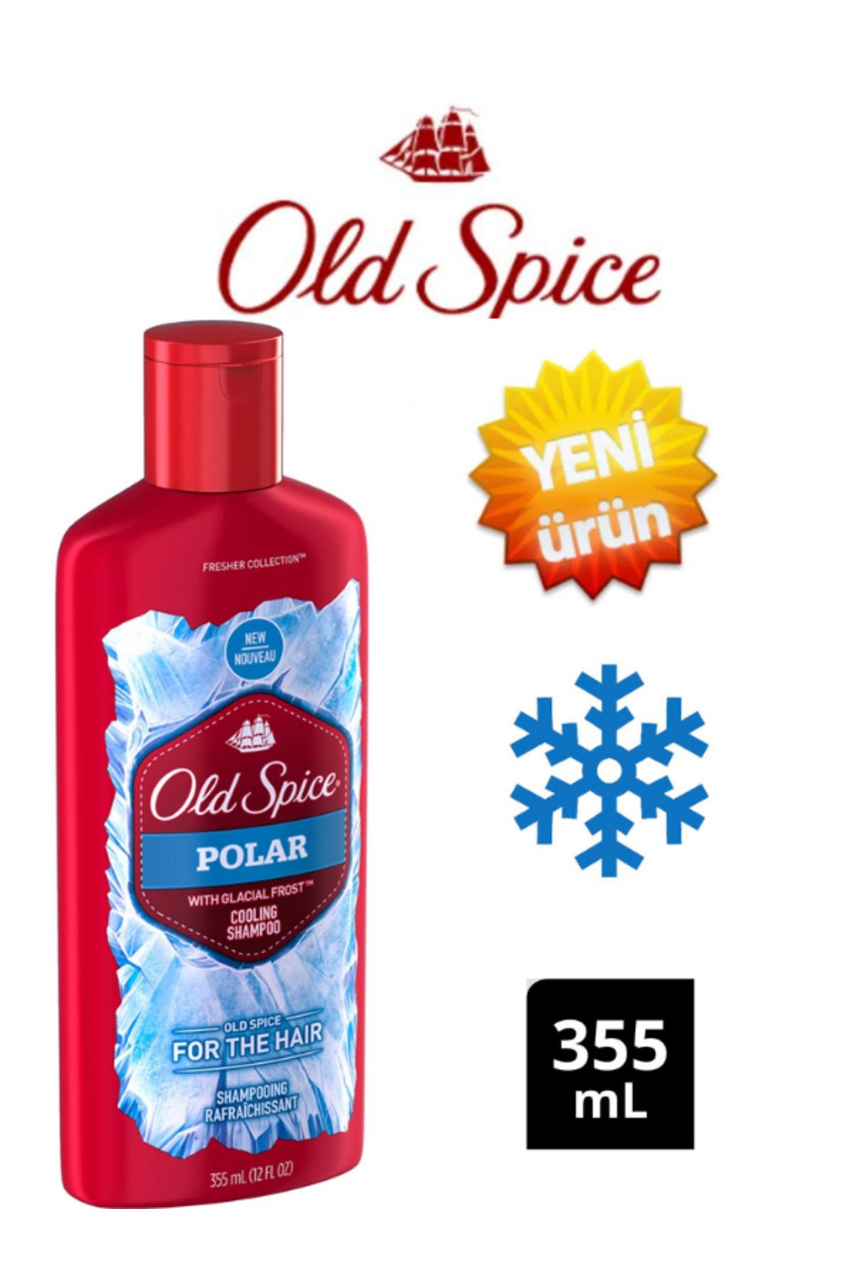 Old Spice Spice OLD SPİCE &POLAR& Erkekler için Serinletici Etkili Şampuan 355 ml.