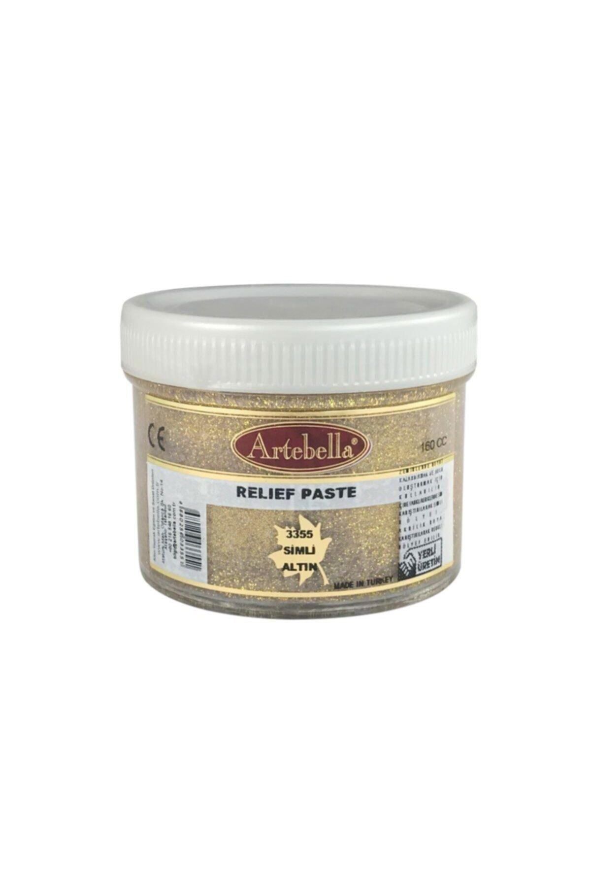 Artebella Rölyef Pasta Simli Altın 160ml