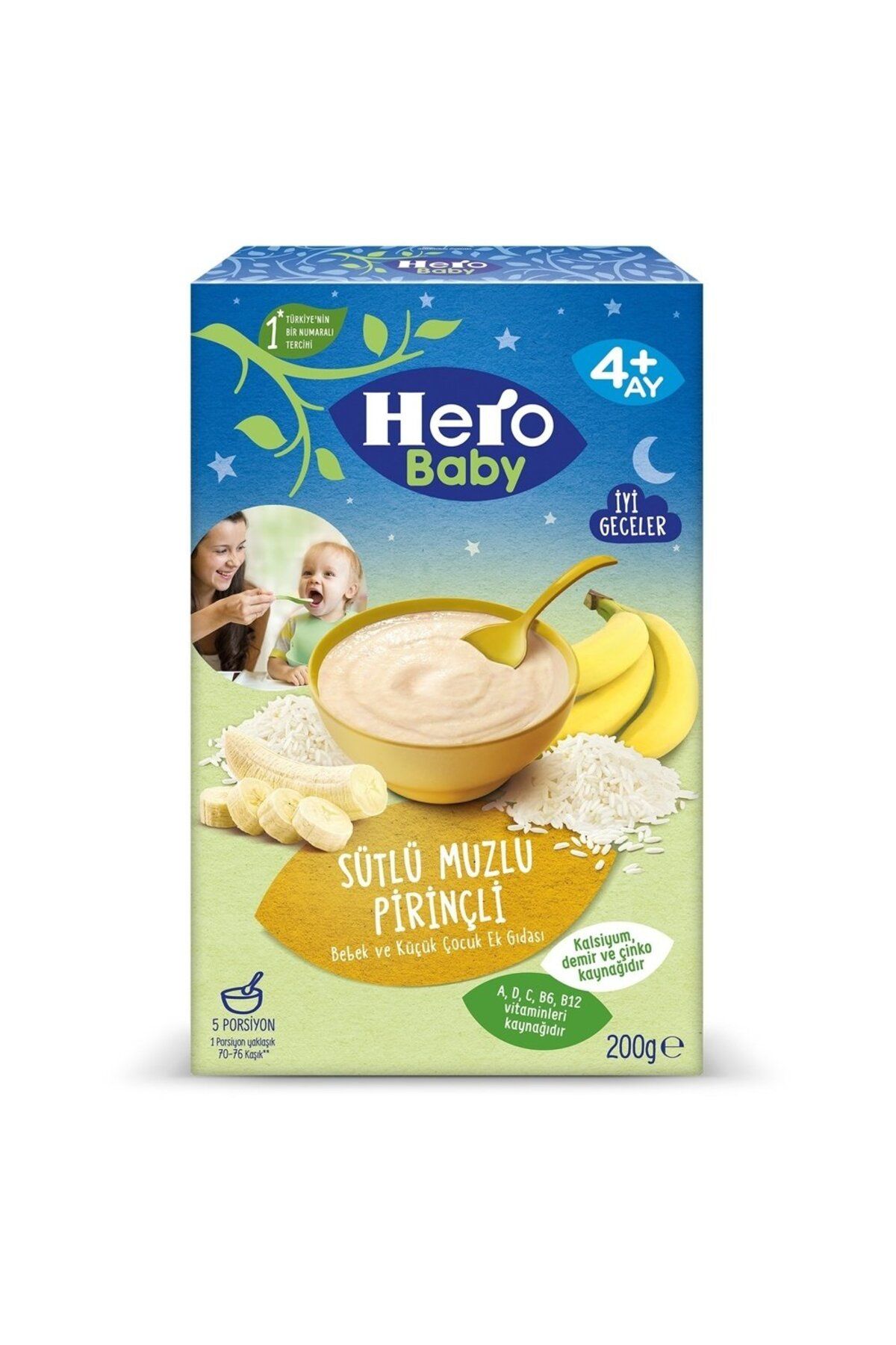 Hero Baby 200Gr Sütlü Muzlu Pirinçli 5991-03