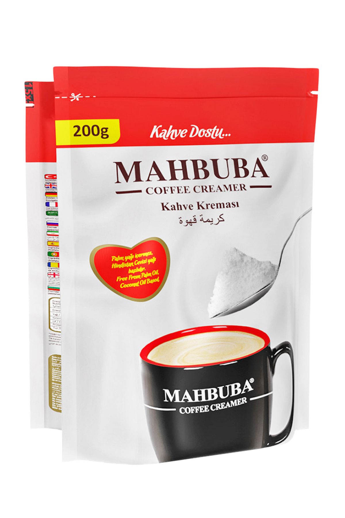 Mahbuba Kahve Kreması Beyazlatıcı Süt Tozu 200gr Poşet