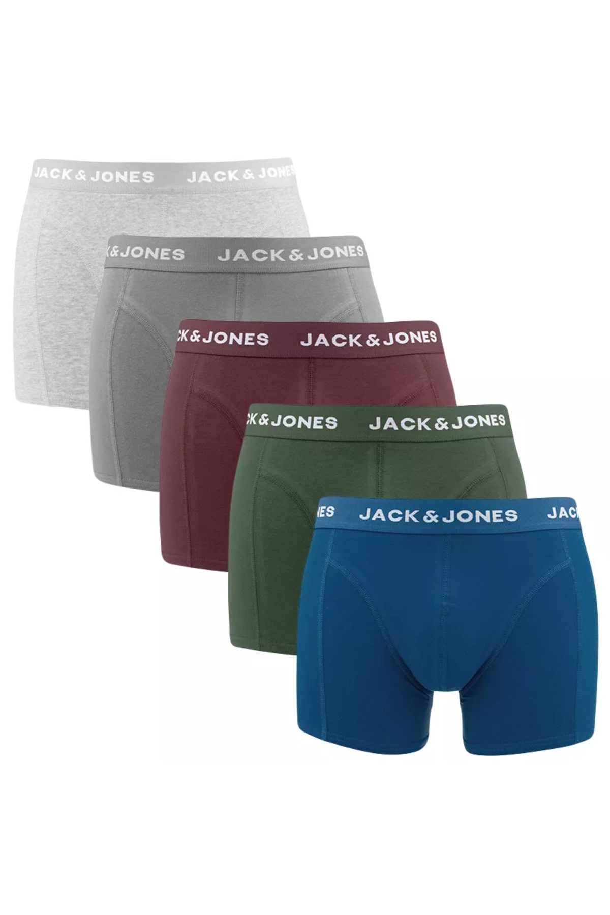 Jack & Jones Erkek 5'li Boxer JACSMITH Boxer 5 PACK BOX