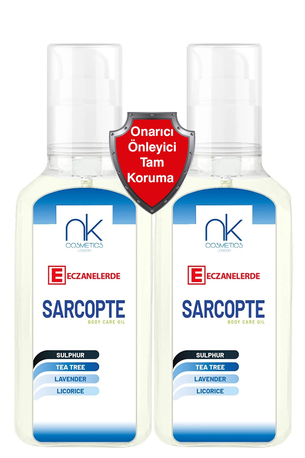 NK Cosmetics Sarcopte Koruyucu Uyuz Cilt Bakım Losyonu Güçlü Formül Lavanta Kokulu 125 ml * 2 Li Avantajlı Paket
