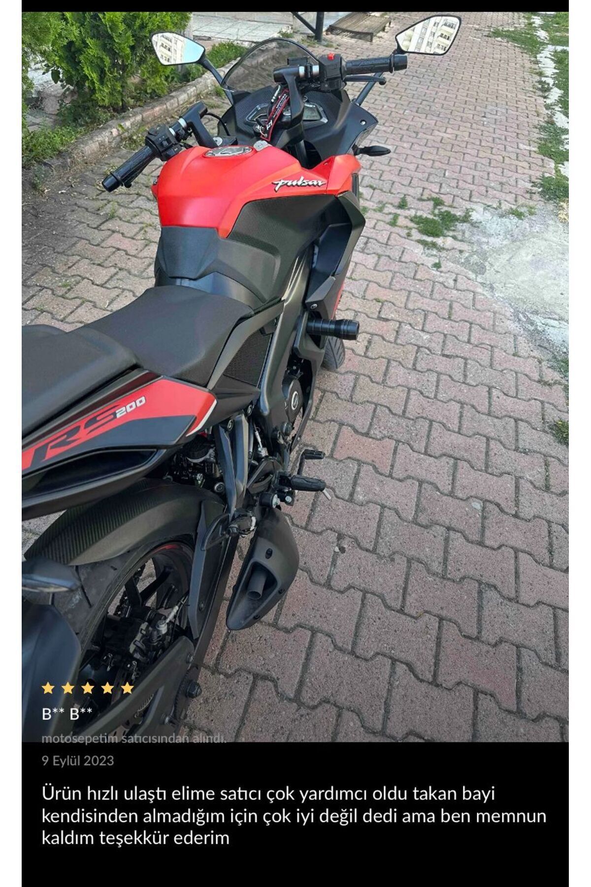 PROMOT BAJAJ PULSAR RS200 KORUMA TAKOZU RS 200 TAKOZ SETİ