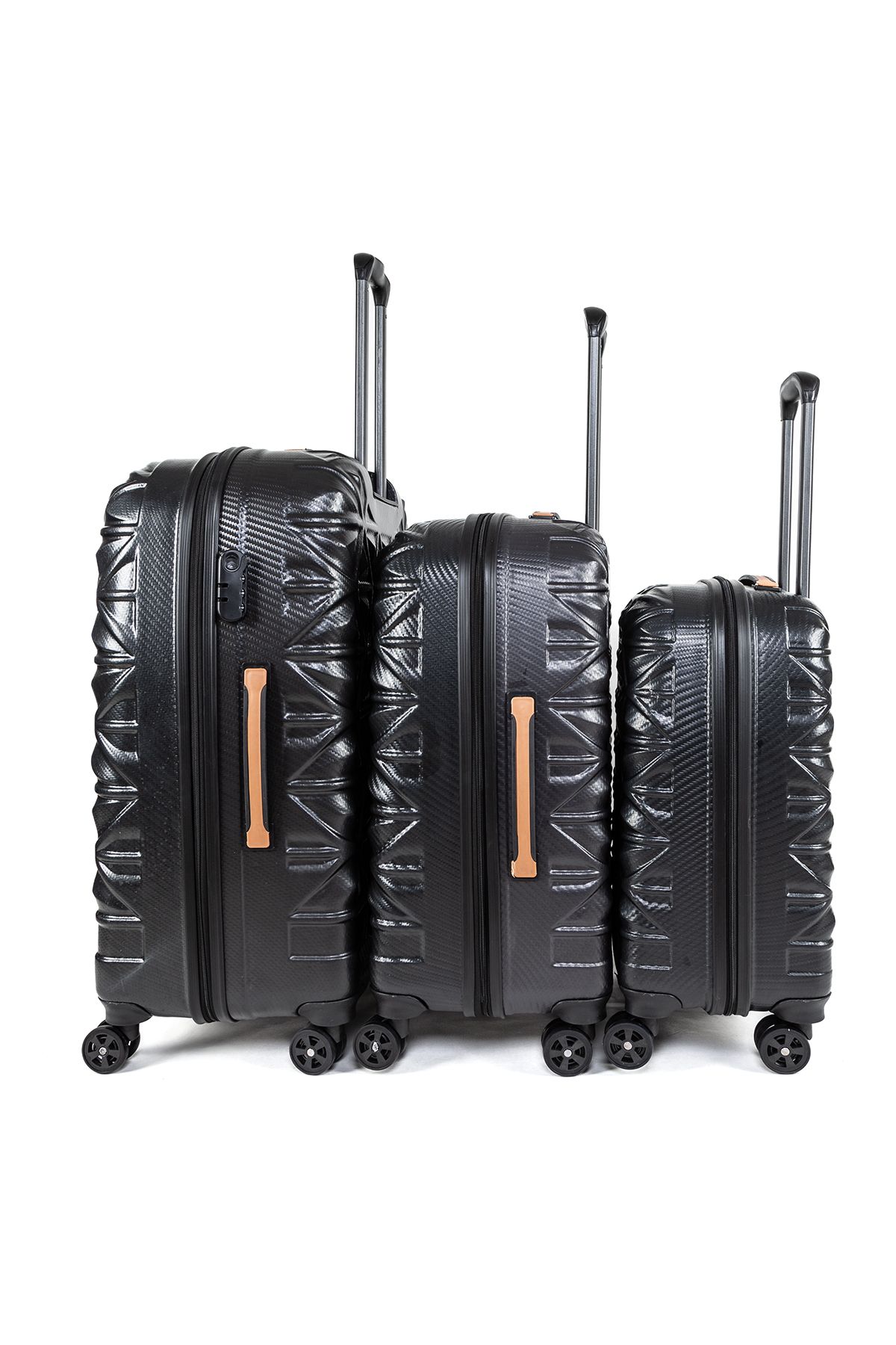 LAYLİNE 3'Lü Lüx Kilitli Valiz & Bavul Seti
