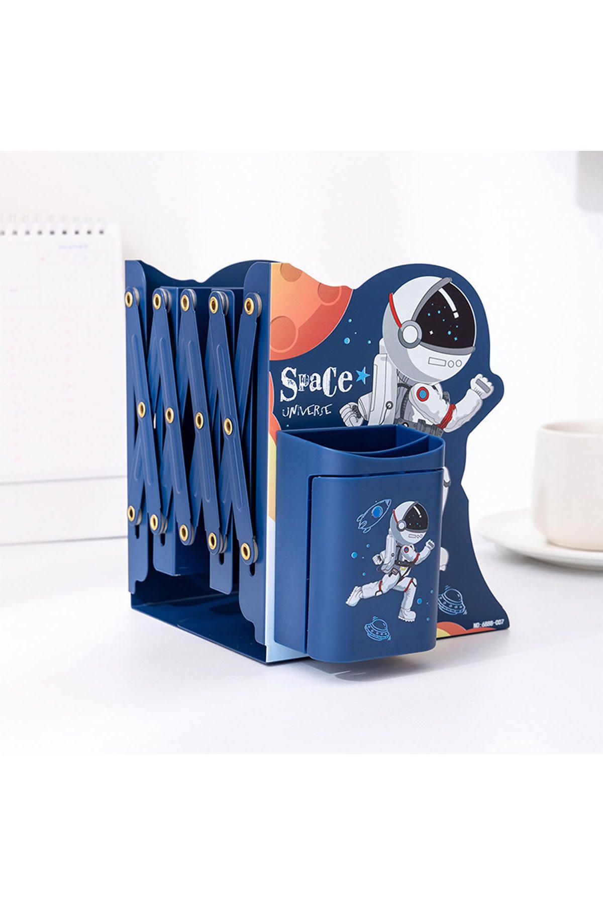 Miniminti Masaüstü Kitap Tutucu Koşan Astronot - Kalemlikli