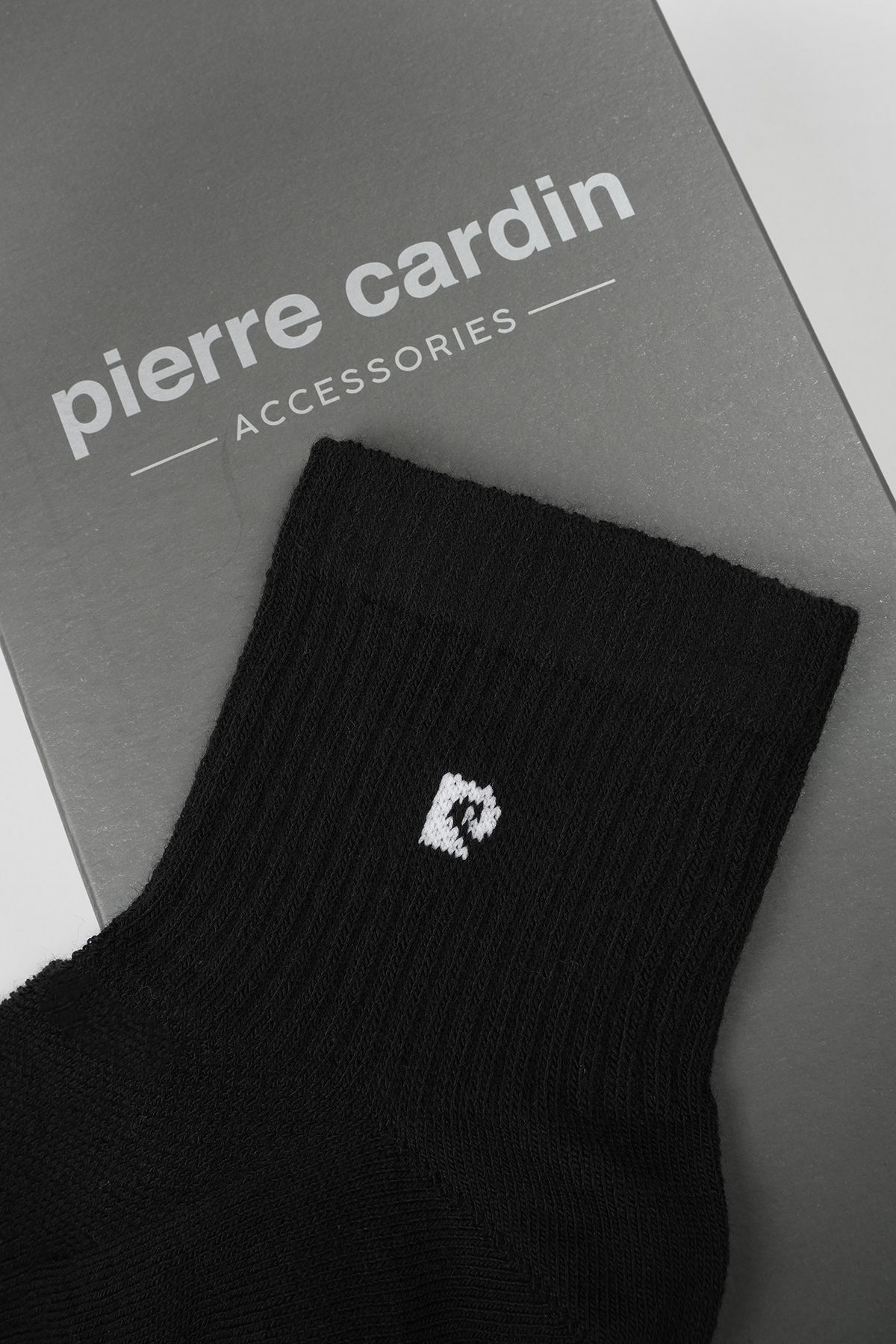 Pierre Cardin Tekli Pamuk Erkek Kısa Soket Balıksırtlı Kemerli Tenis Çorabı