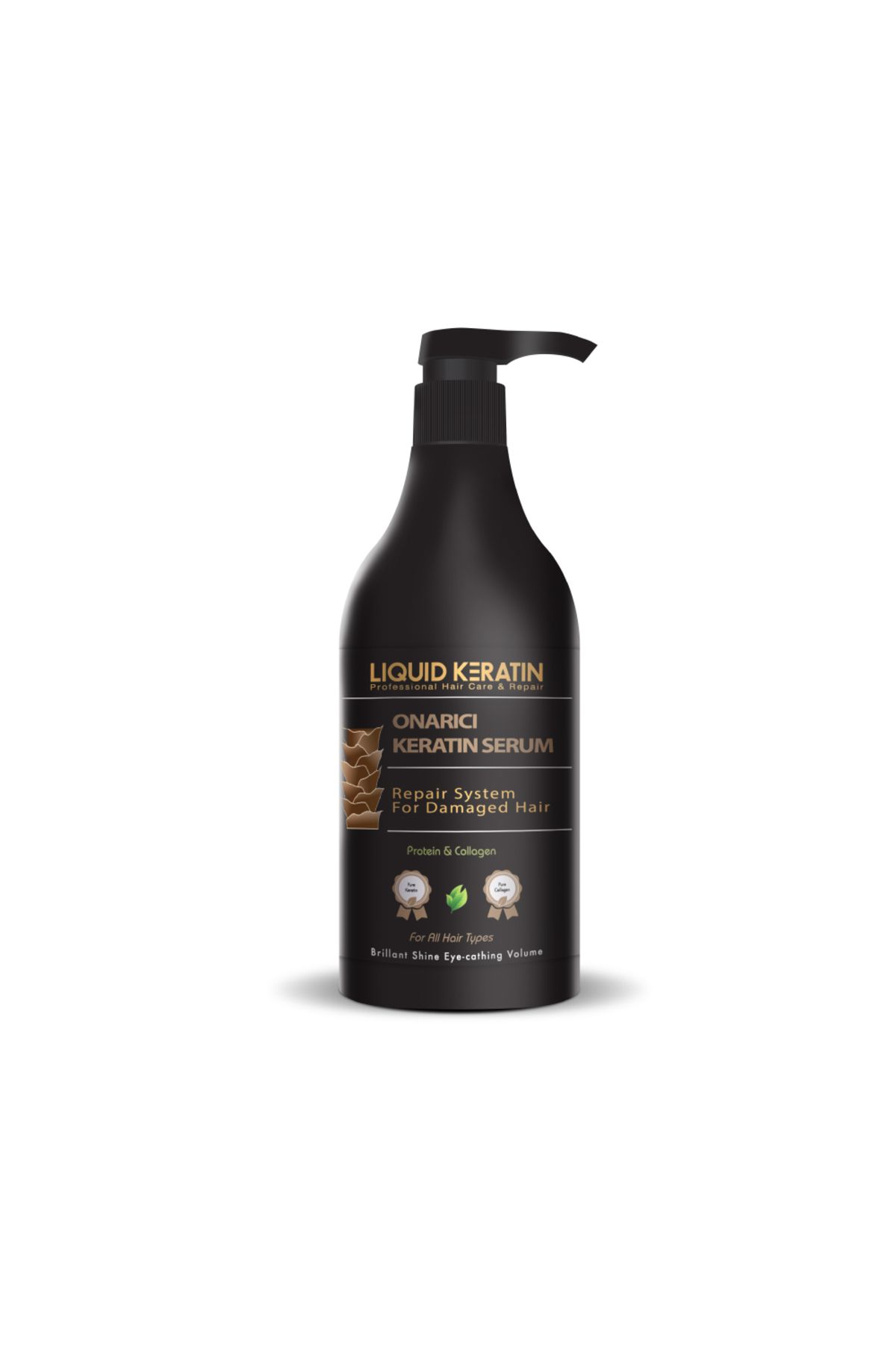 Liquid Keratin Onarıcı Saf Keratin Saç Bakım Serumu (500ml)
