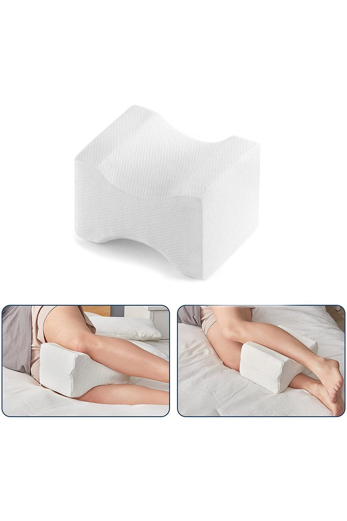 Marmara Beyaz Ortopedik Hamile Destek Yastığı Bacak Arası Yastık Hamile Yastığı Pozisyon Yastığı bacakarası