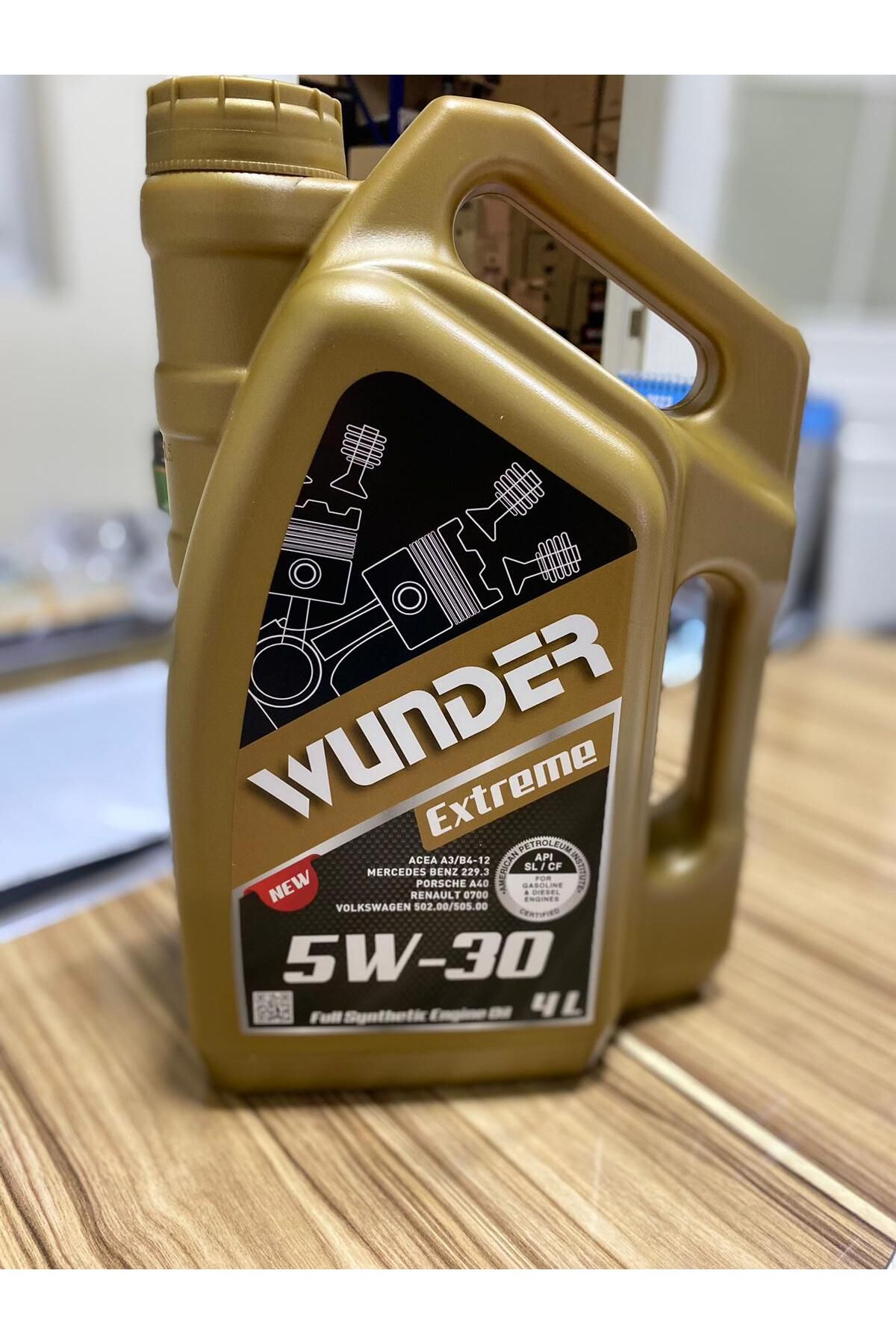 WUNDER extreme 5w 30 sentetik motor yağı 4 litre
