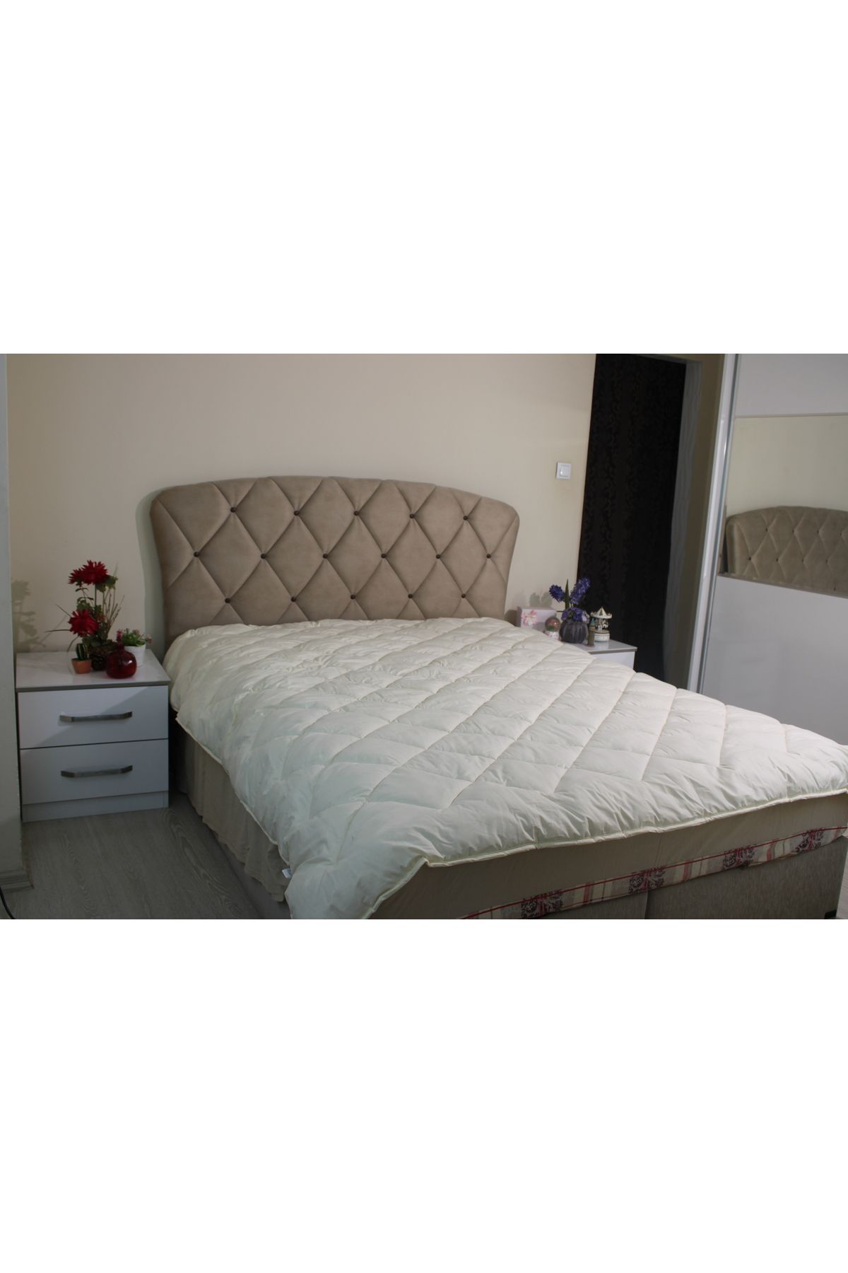 SHEEPWOOLS TEK KİŞİLİK YÜN YORGAN YIKANABİLİR %100 DOĞAL YÜN DIŞ KUMAŞ %100 PAMUK KOKU YAPMAZ