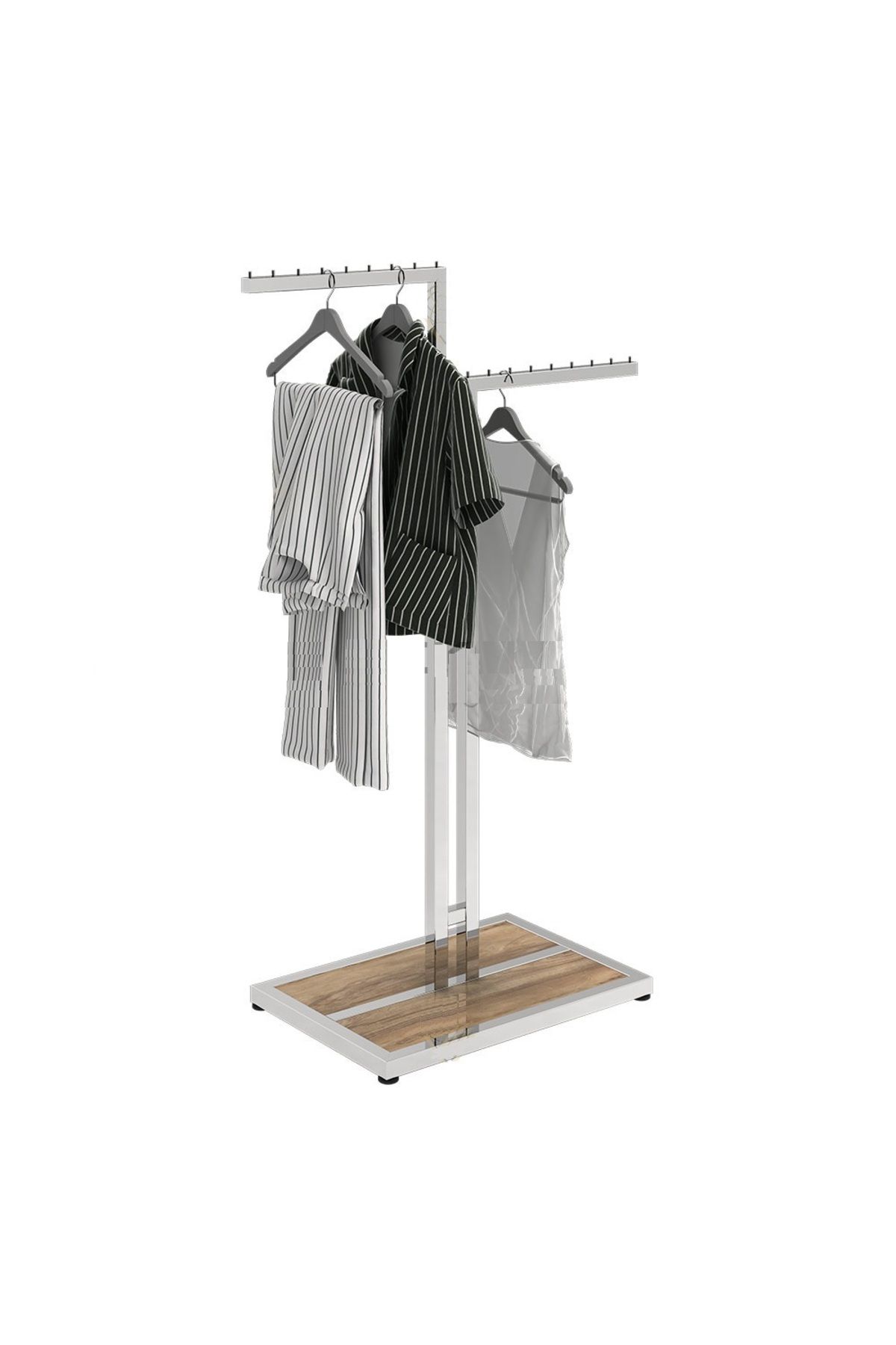 KALE Elbise Askı Stand, Mağaza Askı Standı Ayarlı Model