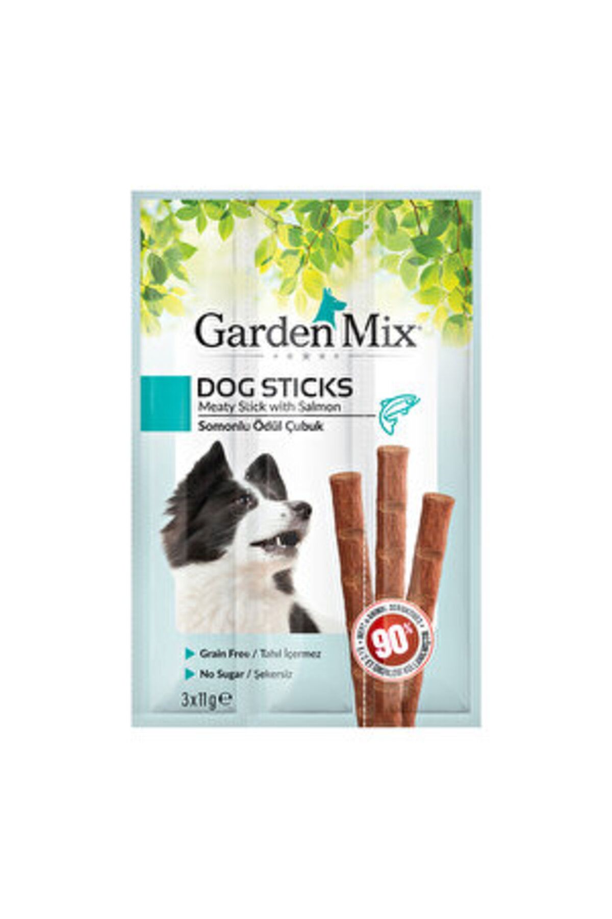 Garden Mix Somonlu Köpek Stick Ödül Maması 3 x 11 gr ( 1 ADET ) ( PETSHOP )