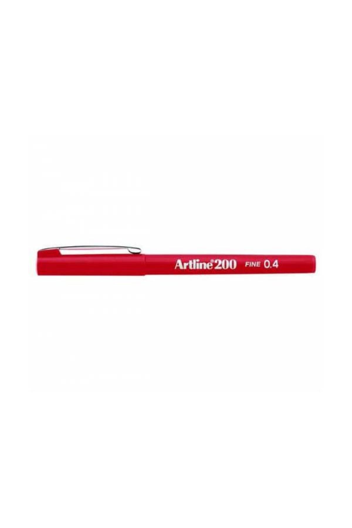 artline Fineliner 0.4 Mm Kırmızı Ek 200n 12'li Paket /