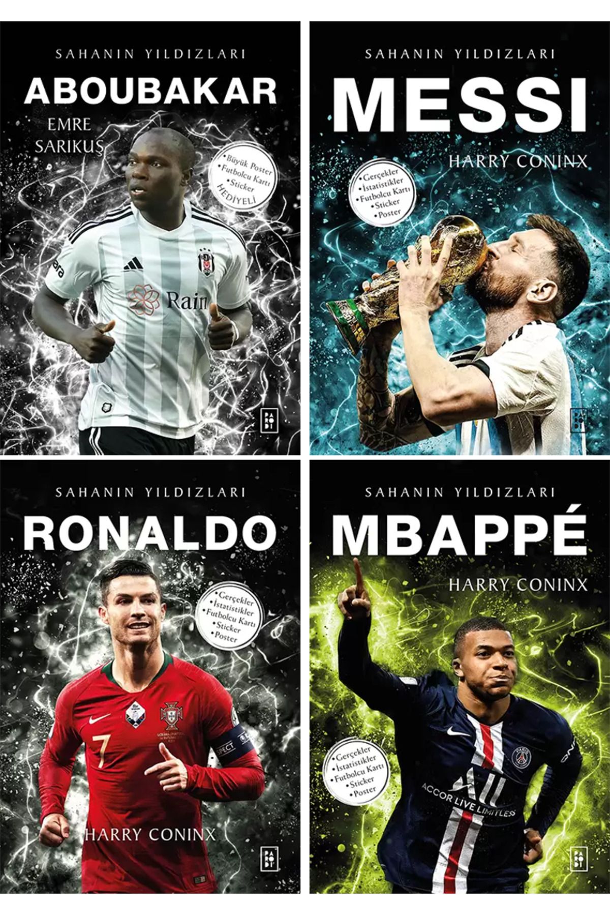 Parodi Yayınları Aboubakar - Messi - Ronaldo - Mbappe Sahanın Yıldızları