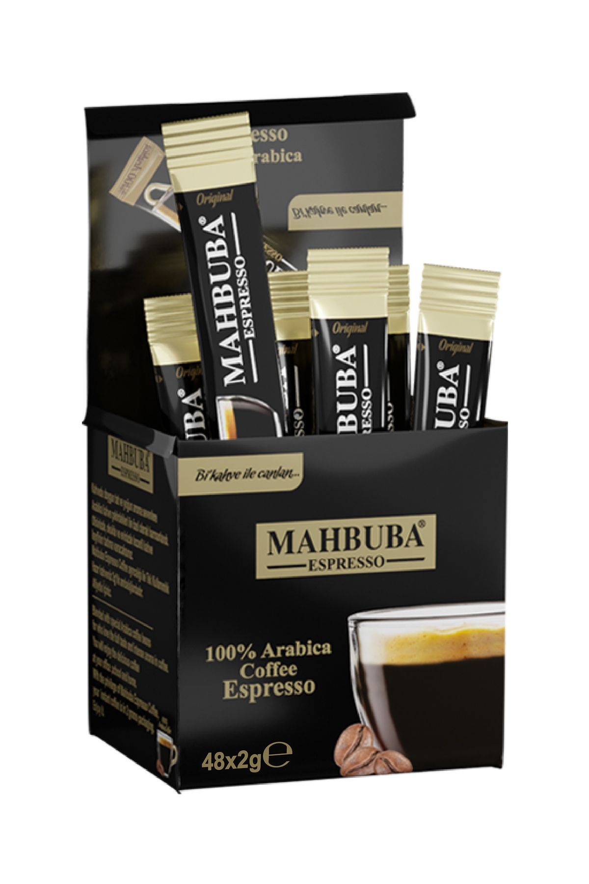 Mahbuba Hazır Öğütülmüş %100 Arabica Espresso Bi Kahve Ile Canlan 48x2gr