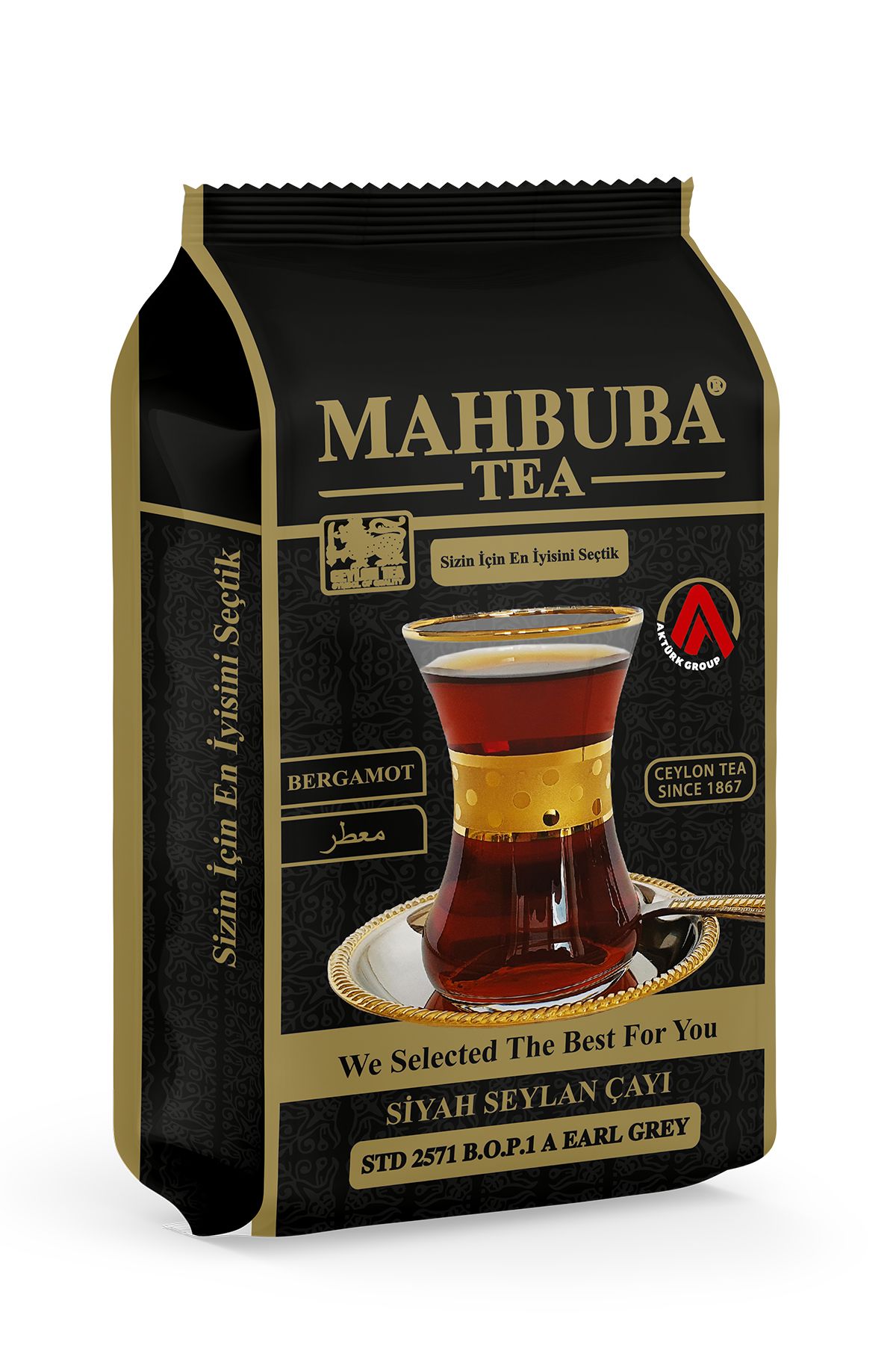Mahbuba Tea Std 2571 Earl Grey Bergamot Aromalı Ithal Seylan Sri Lanka Ceylon Kaçak Siyah Yaprak Çayı 200gr