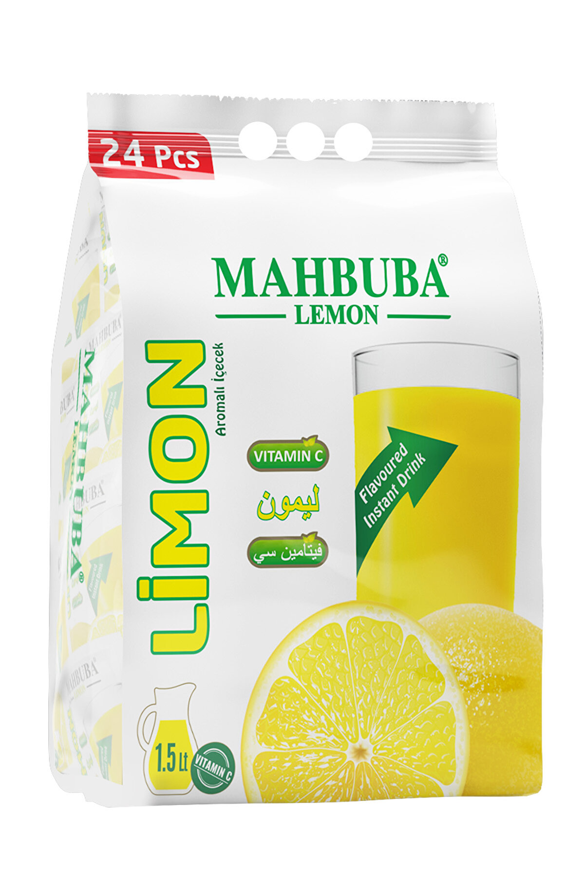 Mahbuba Limon Aromalı Soğuk Toz Içecek 24x11.2gr