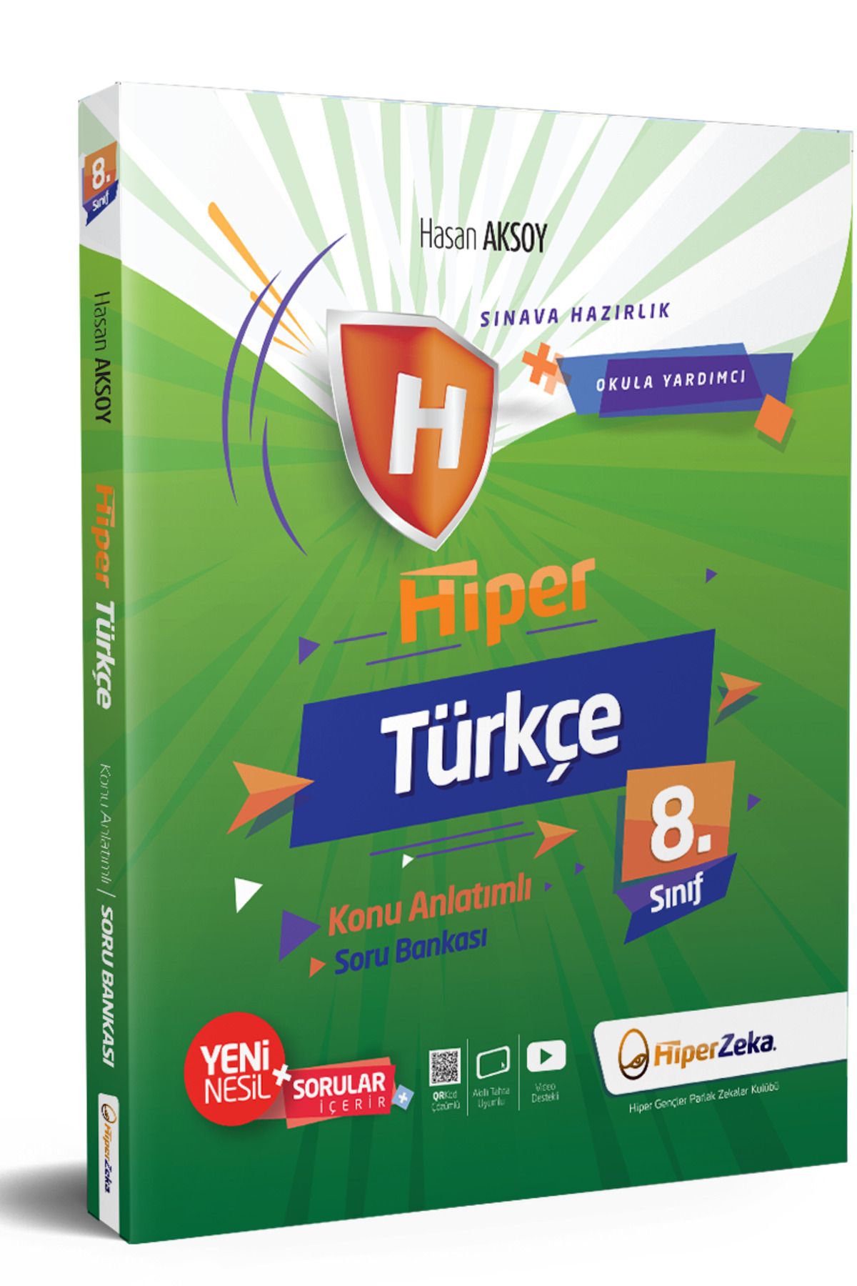 Hiper 2024 8. Sınıf Hiper Türkçe Konu Anlatımlı & Soru Bankası Hasan AKSOY