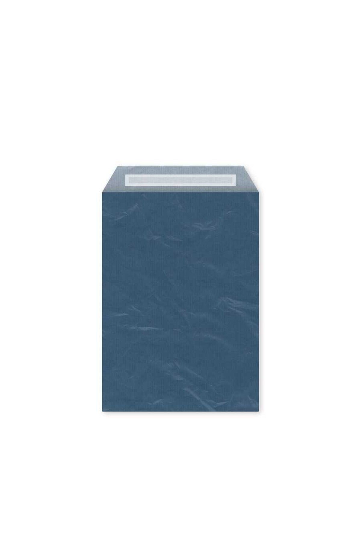 Roll Up Bantlı Hediye Paketi Kağıt Mavi 20x6x25,5 cm - 25 Adet