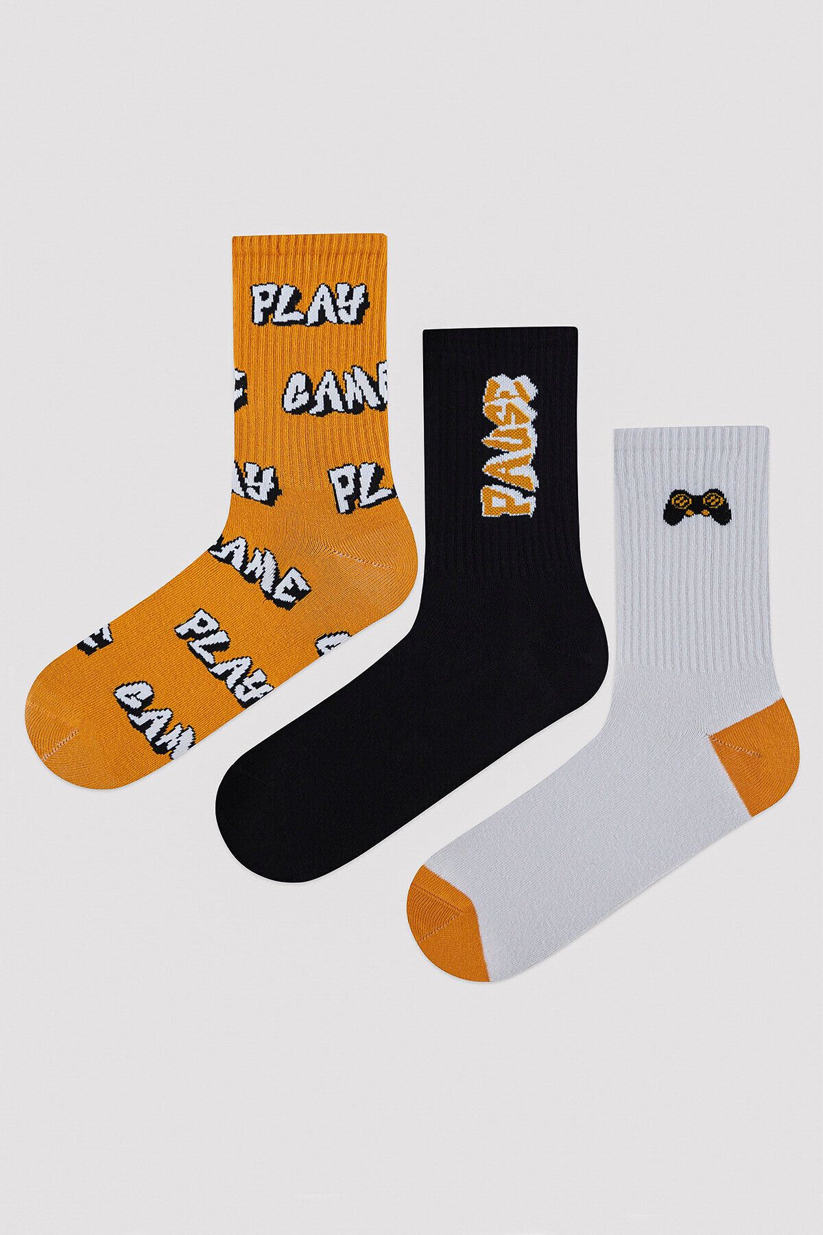 Penti Erkek Game Yazılı 3lü Soket Çorap