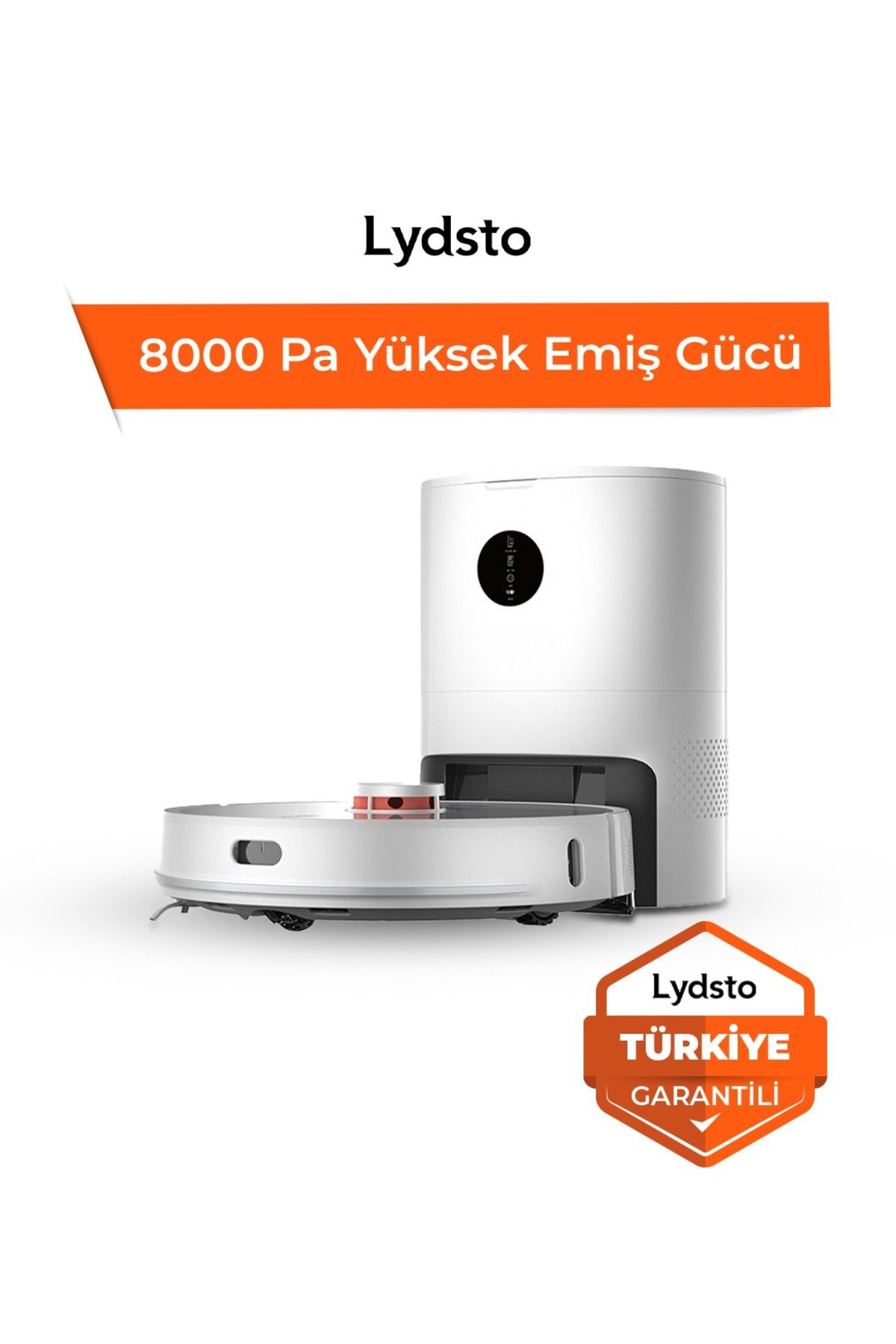 Lydsto S1 Max Uv ve Ozon Sterilizasyonlu - 8000 Pa - Yapay Zeka Akıllı Robot Süpürge