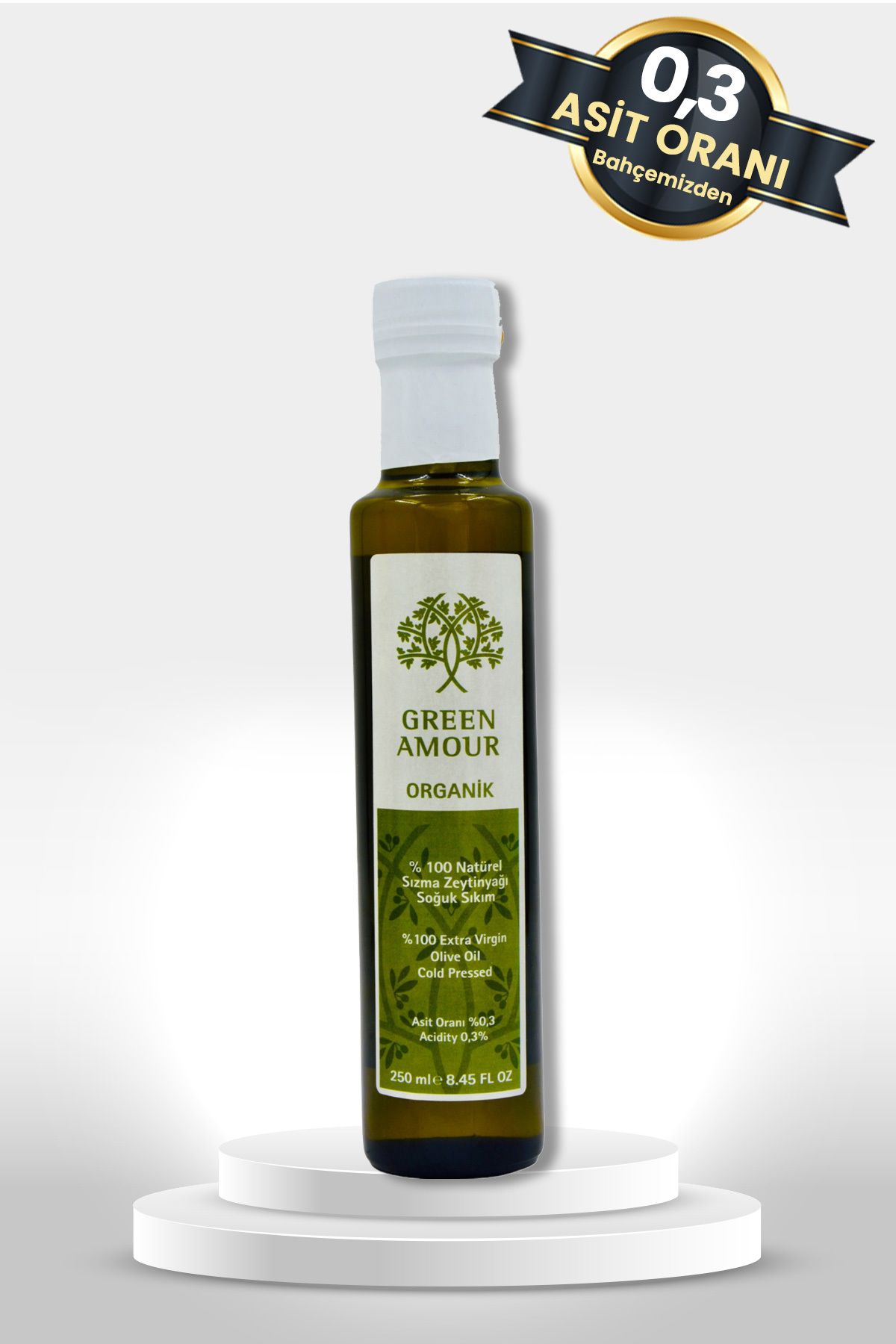 Green Amour Organik- 0,3 asit %100 Naturel Sızma Zeytinyağı
