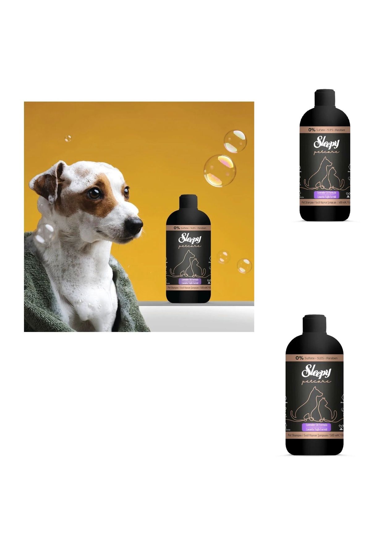 Sleepy petcare lavanta yağlı evcil hayvan şampuanı 500ml 3x(3 adet)(8682241208081)