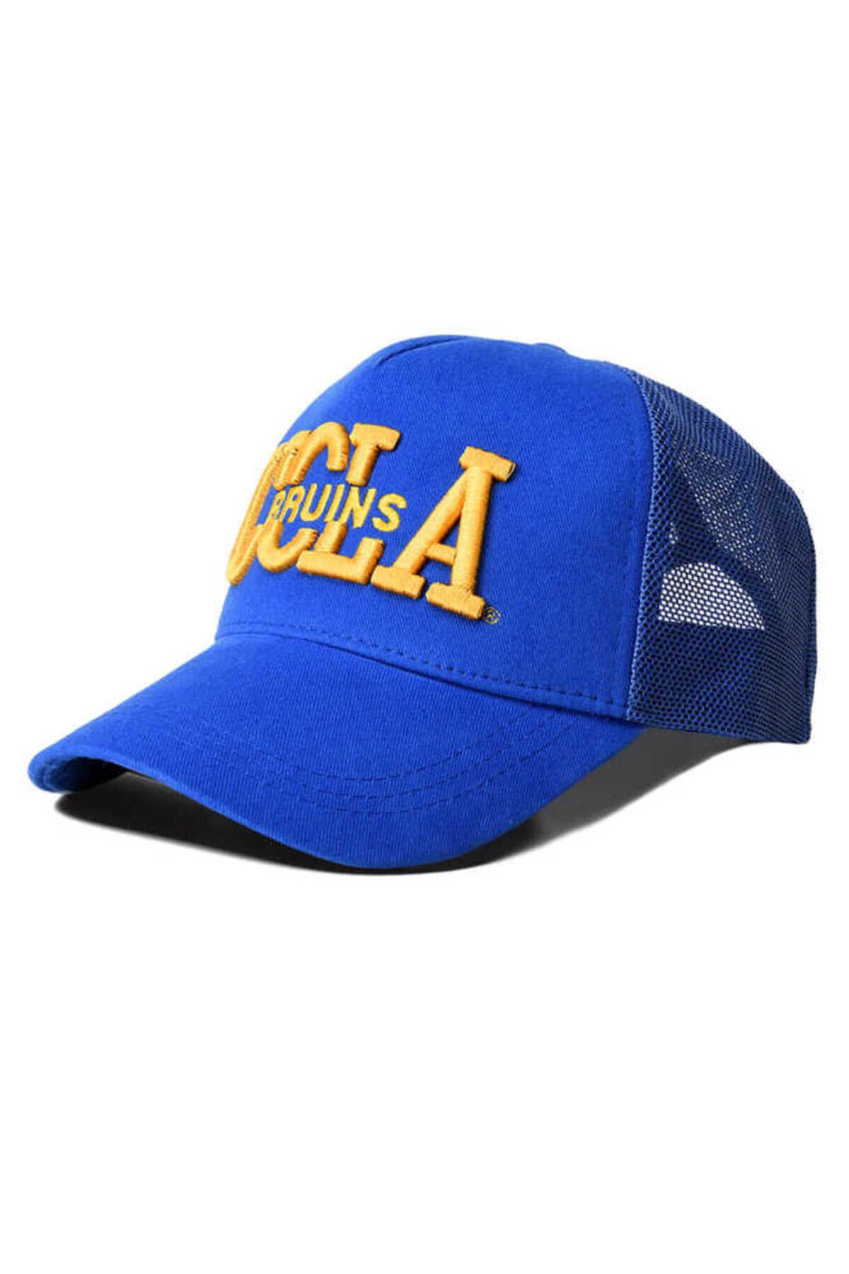 Ucla Mccloud Mavi Fileli Baseball Cap Nakışlı Şapka