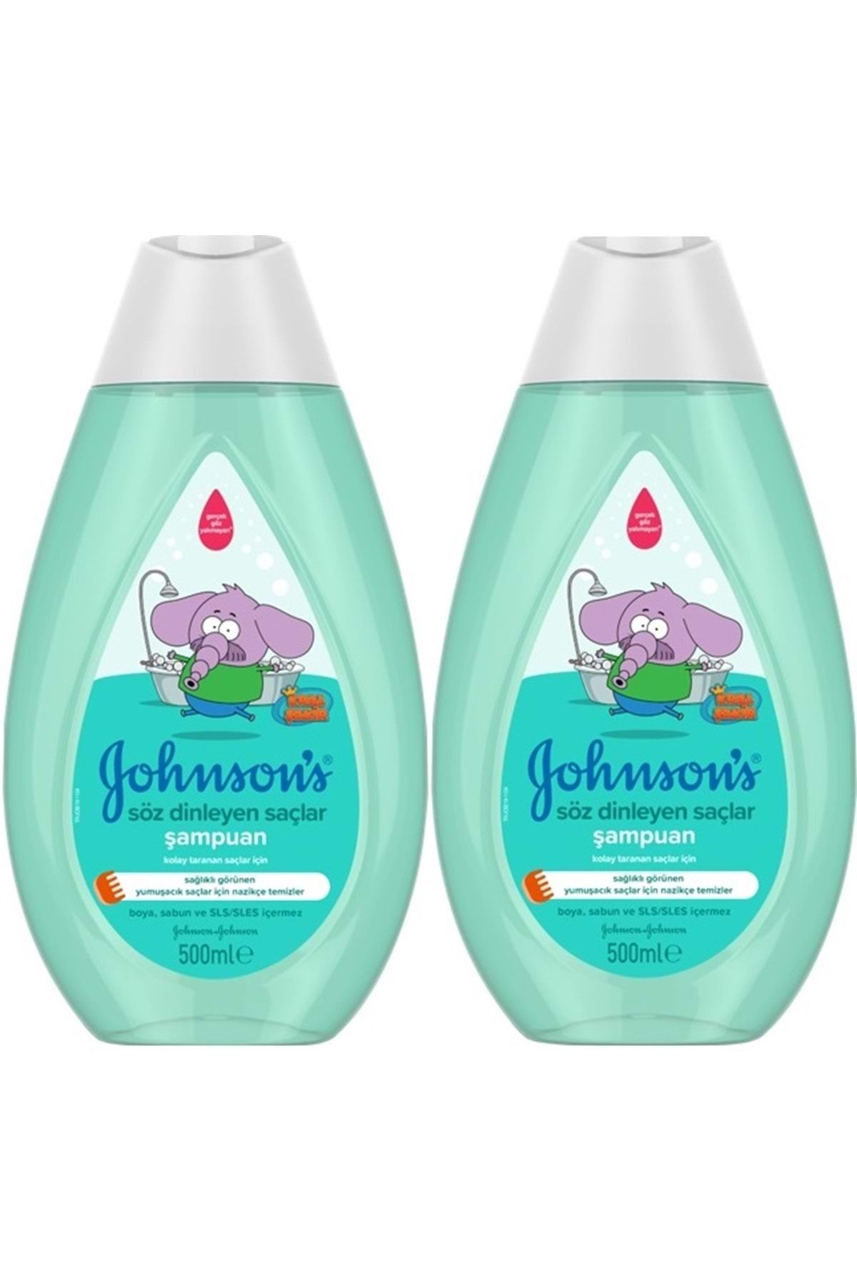 Johnson's Baby Johnsons Baby Bebek Şampuanı 500ML Kral Şakir Söz Dinleyen Saçlar (2 Li Set)