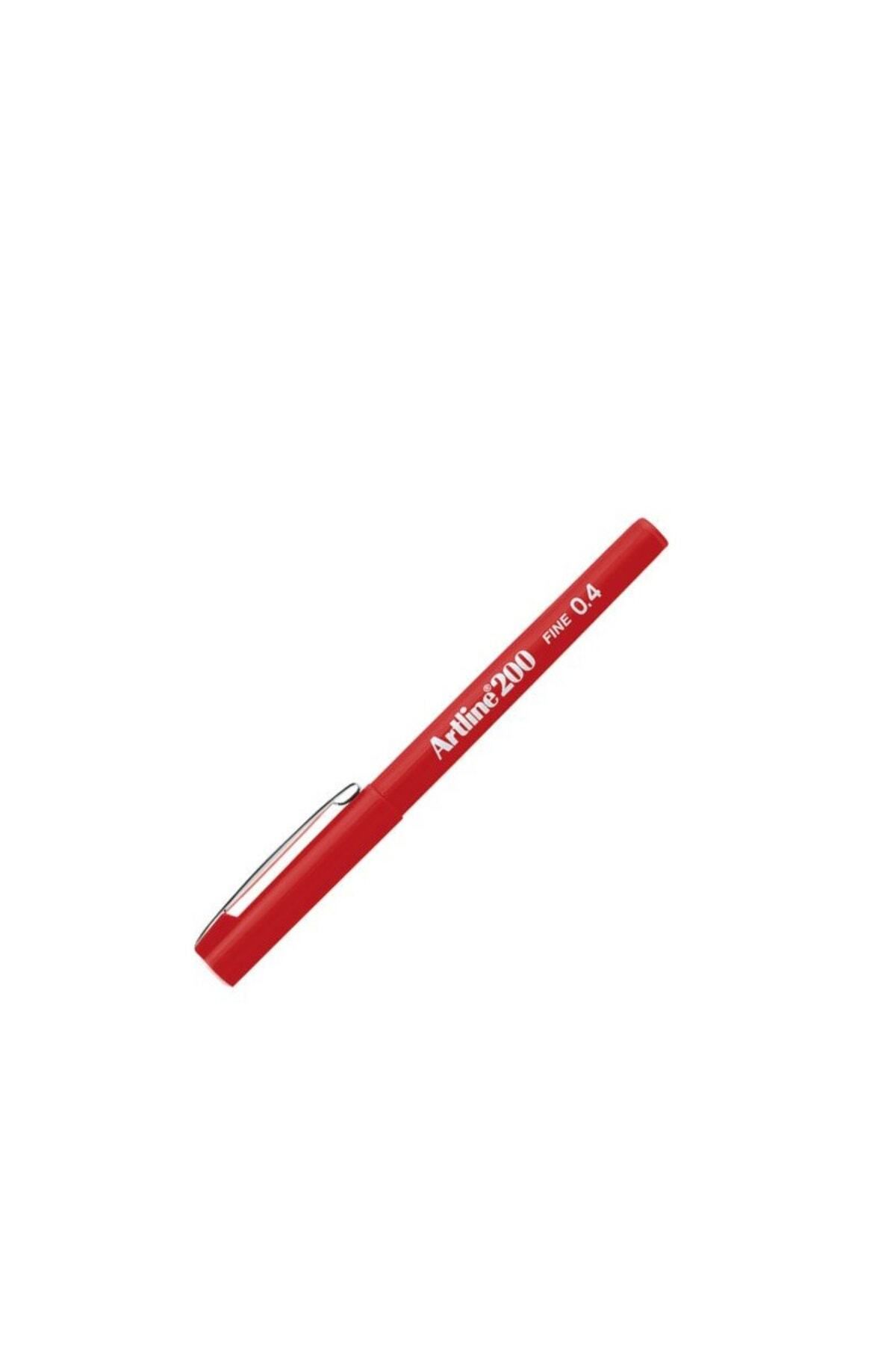 artline Fine Keçe Uçlu Yazı Kalemi 0.4mm Kırmızı