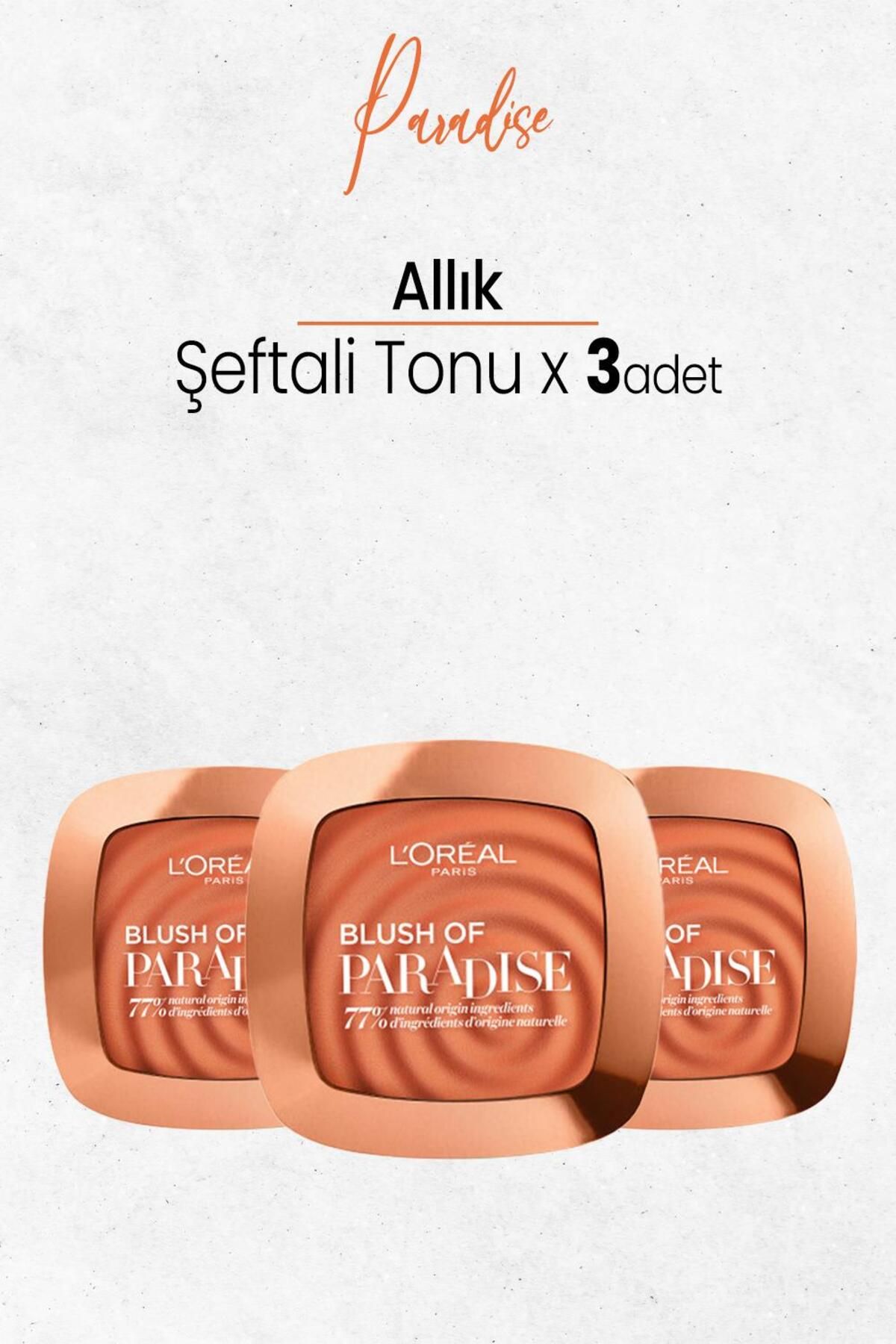 L'Oreal Paris Blush Of Paradise Allık Şeftali Tonu X 3 Adet