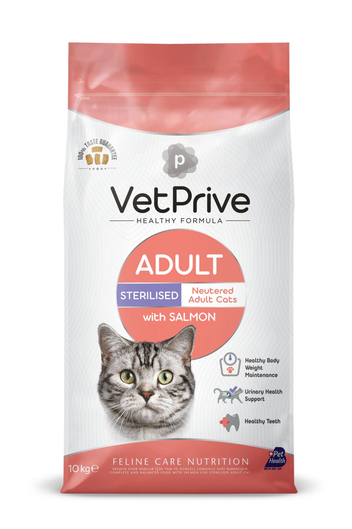 VetPrive Sterilised Balıklı Kısırlaştırılmış Kedi Maması 10 Kg