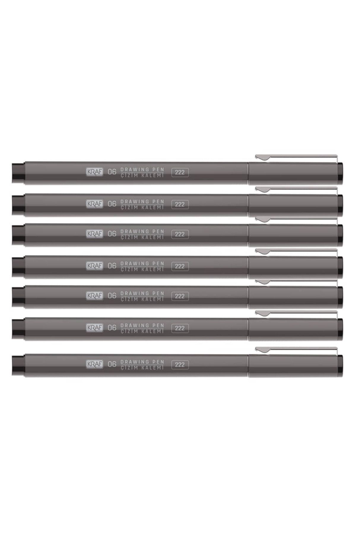 KRAF Drawing Pen Çizim Kalemi 7'li Set