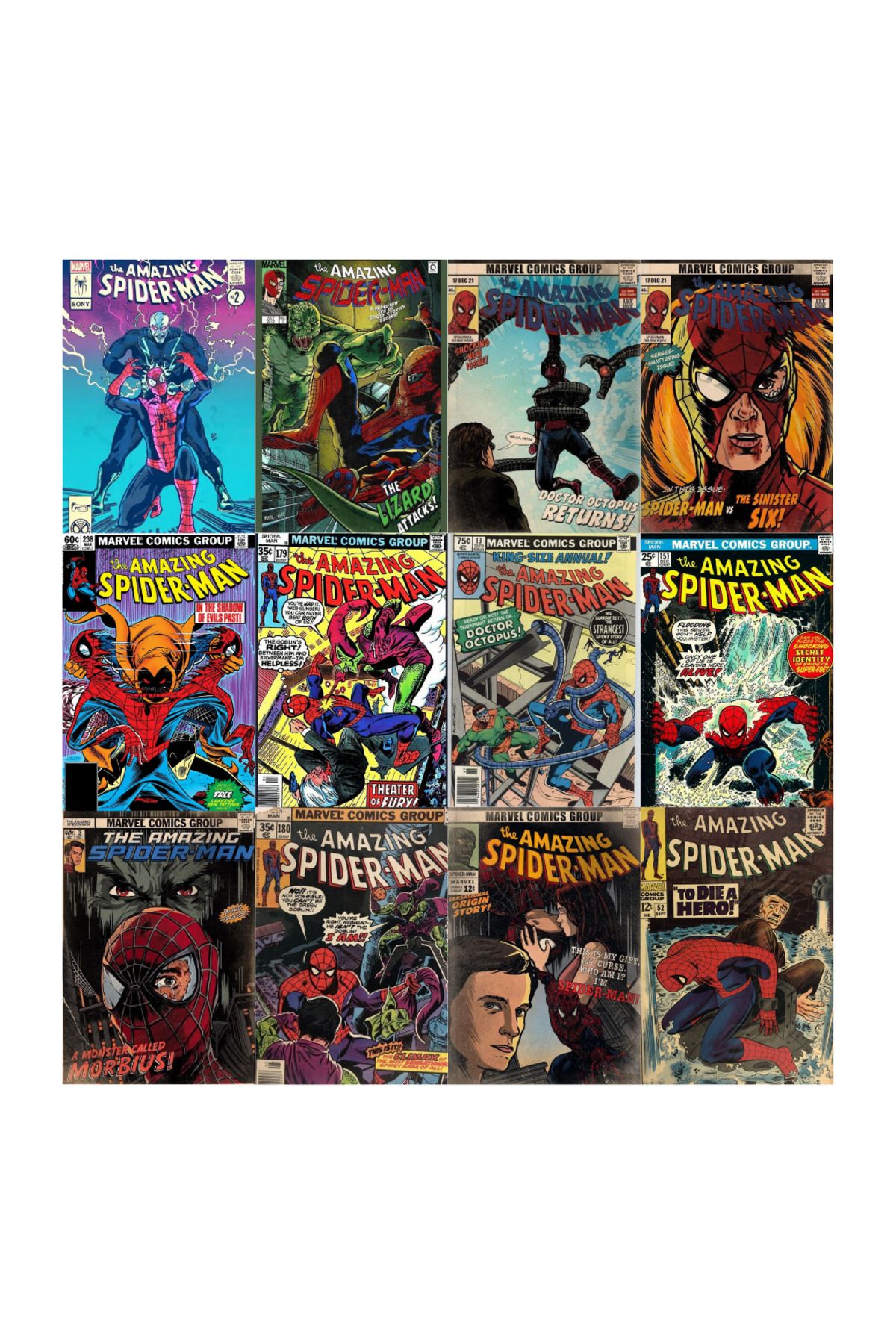 Ororabutik Marvel Spiderman Poster Seti- 12 Adet-A5