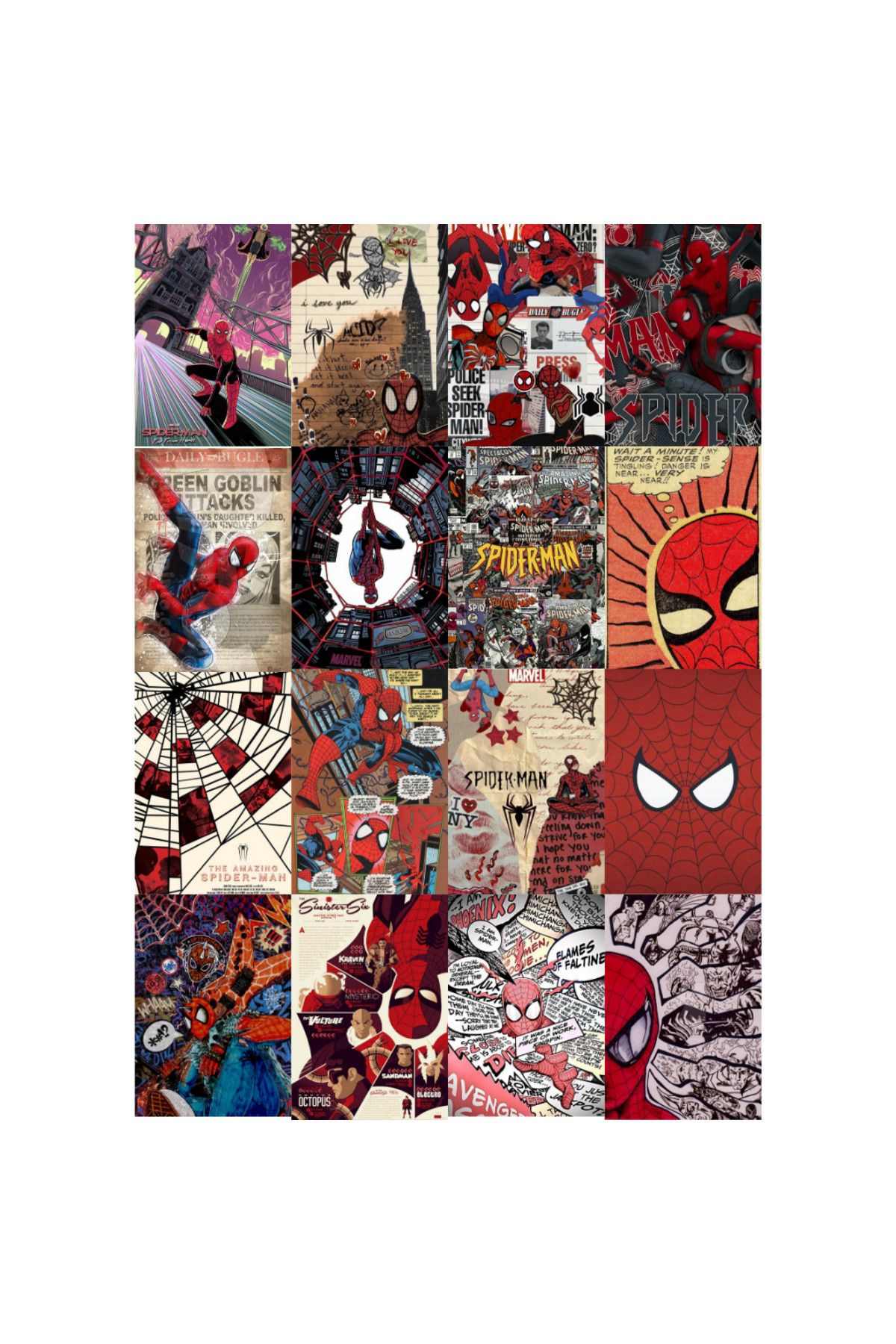 Ororabutik Marvel Spiderman Poster Seti- 16 Adet-A5