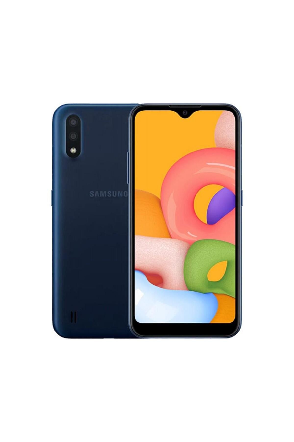 Samsung Yenilenmiş Samsung Galaxy A01 16 GB Mavi Cep Telefonu B Kalite