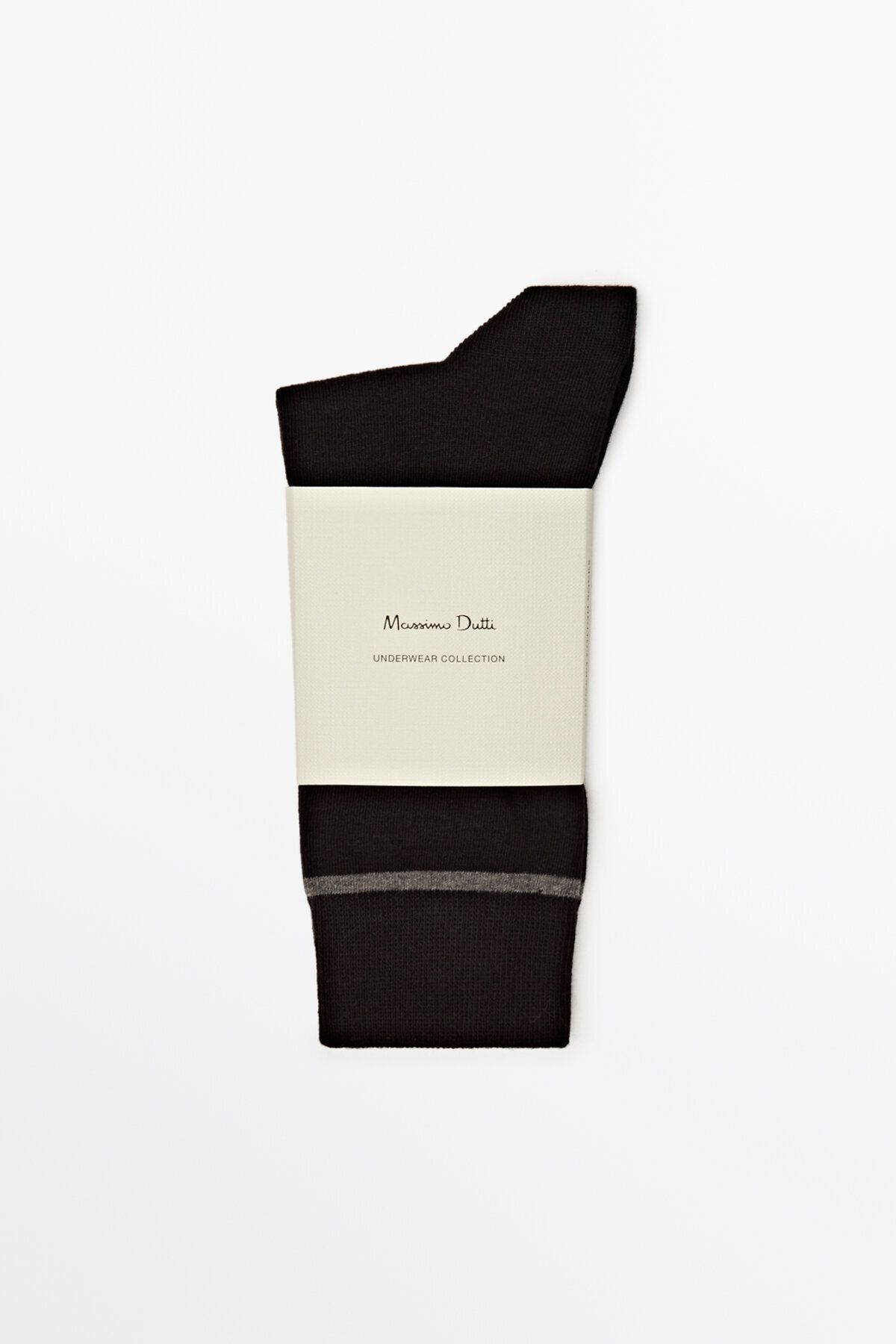 Massimo Dutti Kontrast yatay şeritli uzun çorap