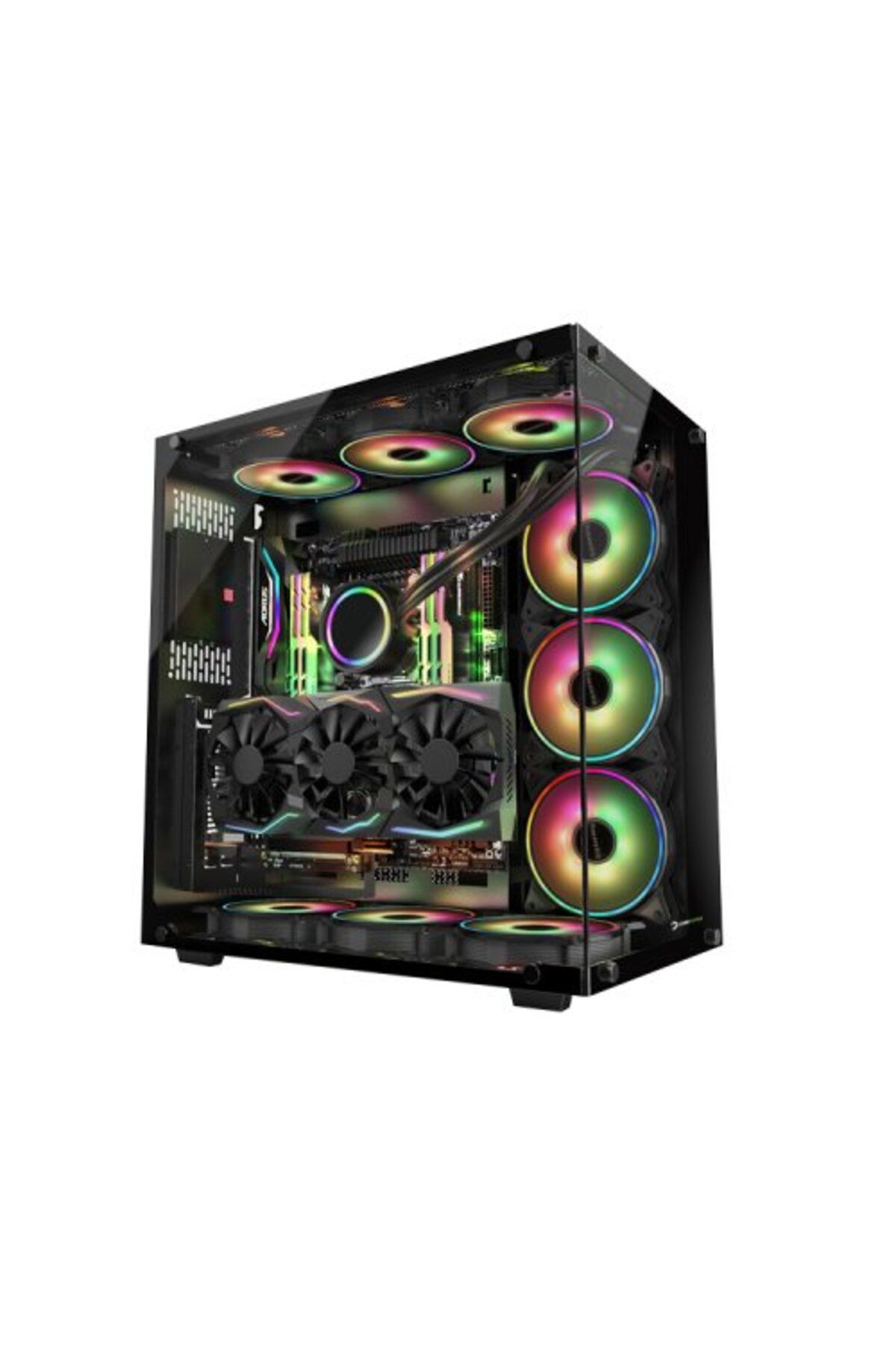 Gamepower Warcry 6x120mm Argb Fanlı Gaming Oyuncu Bilgisayar Kasası