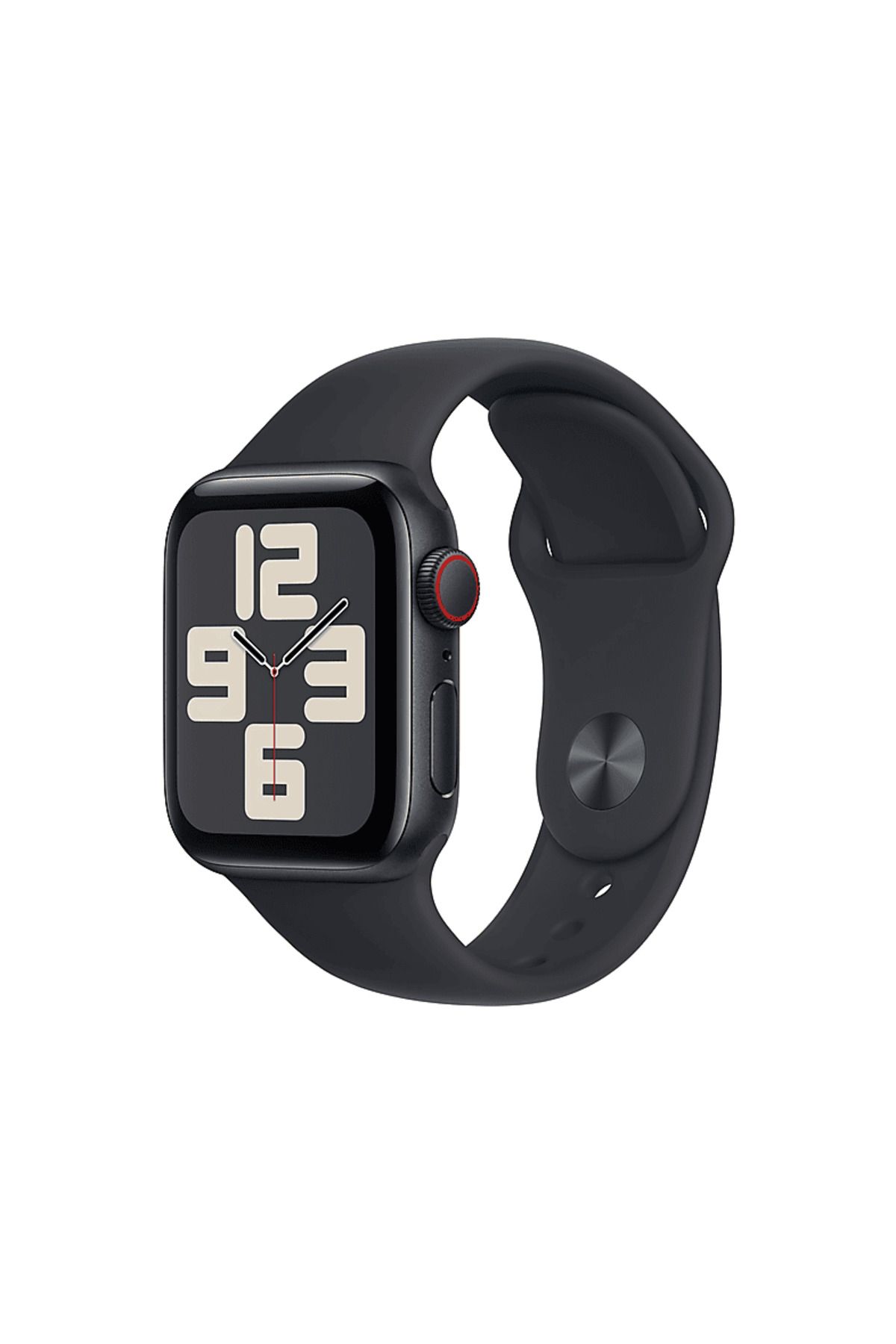 Apple Watch SE GPS + Cellular MRG73TU/A 40 mm Gece Yarısı Alüminyum Kasa ve Gece Yarısı Spor Kordon - S/M