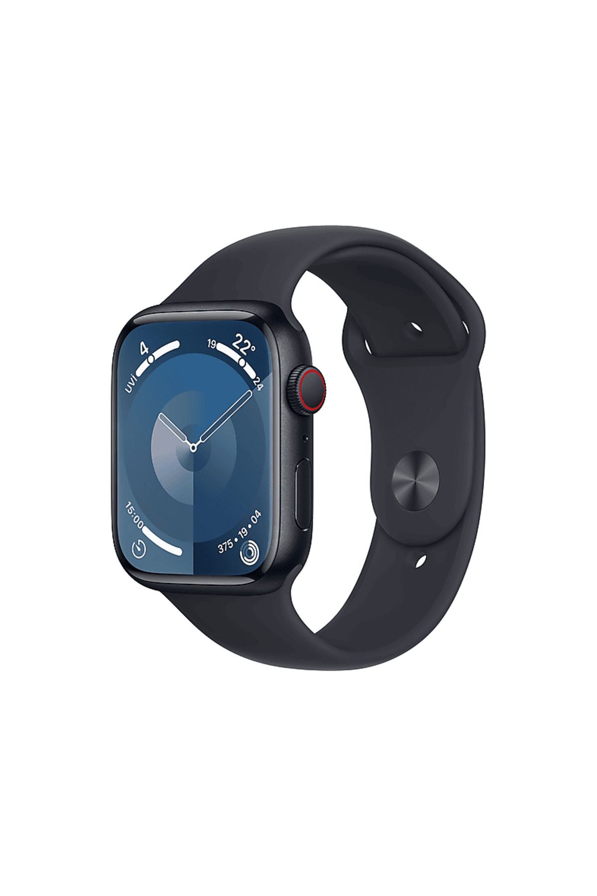Apple Watch Series 9 GPS + Cellular MRMD3TU/A 45 mm Gece Yarısı Alüminyum Kasa ve Gece Yarısı Spor Kordon
