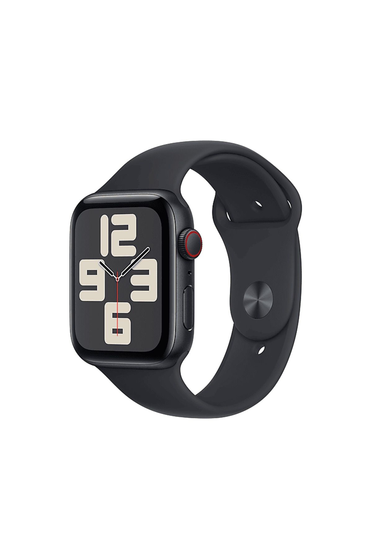 Apple Watch SE GPS + Cellular MRH83TU/A 44 mm Gece Yarısı Alüminyum Kasa ve Gece Yarısı Spor Kordon - M/L