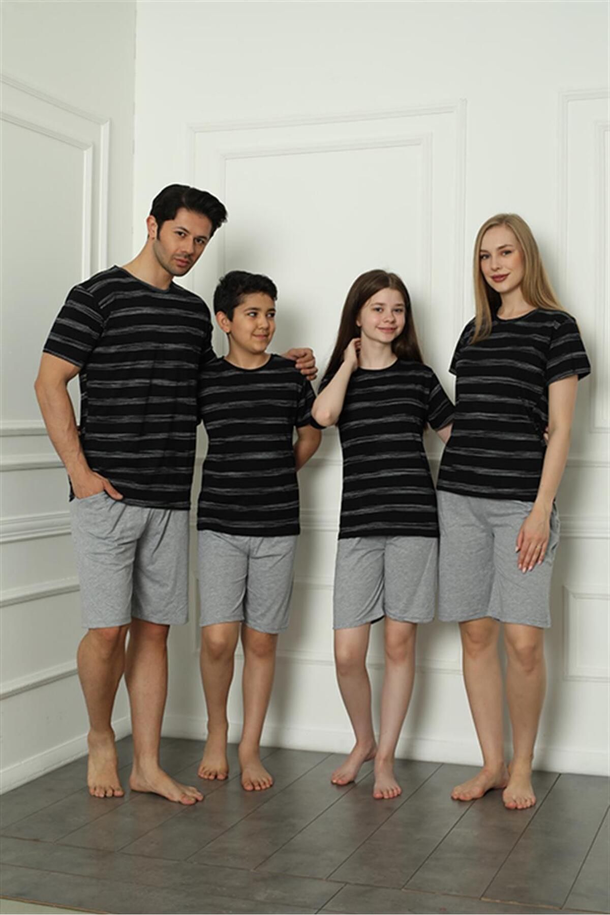 Akbeniz Aile Penye Şortlu Pijama Takım (anne - Kız ) 50115 Ayrı Ayrı Satılır . Fiyatları Farklıdır