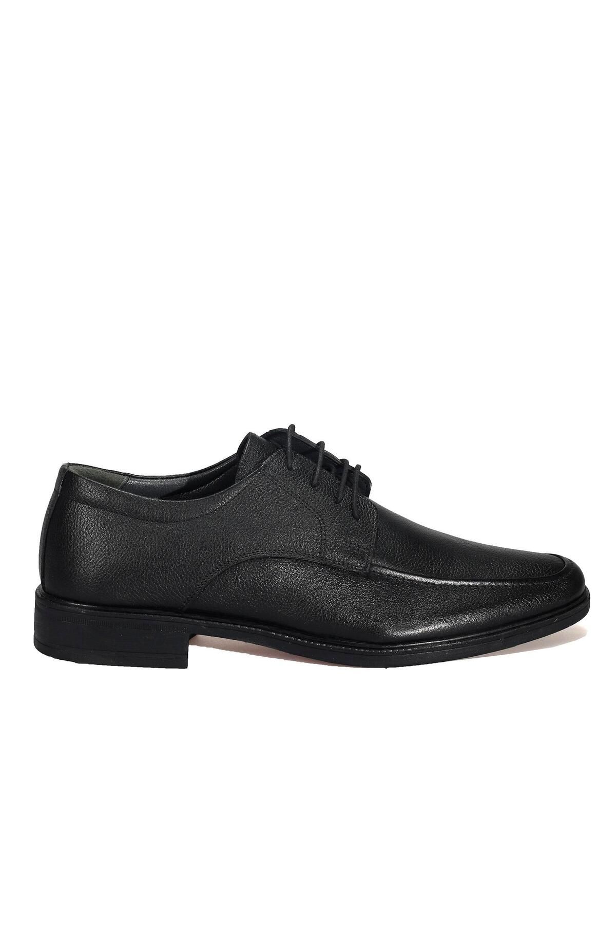AREGA Bağcıklı Siyah Klasik Erkek Deri Ayakkabı